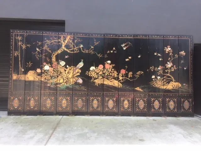 1900's Chinese 12 Panel Coromandel Screen - 13