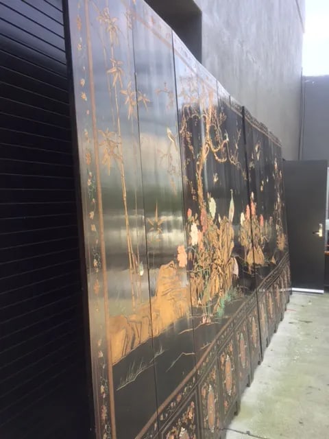 1900's Chinese 12 Panel Coromandel Screen - 3