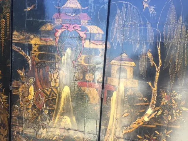 Late 19th Century Chirnoisezie 6 Panels Folding Screen - 2