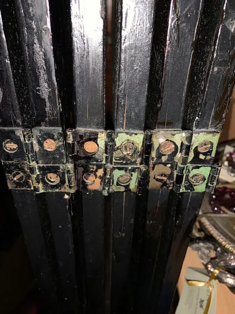 Late 19th Century Chirnoisezie 6 Panels Folding Screen - 9