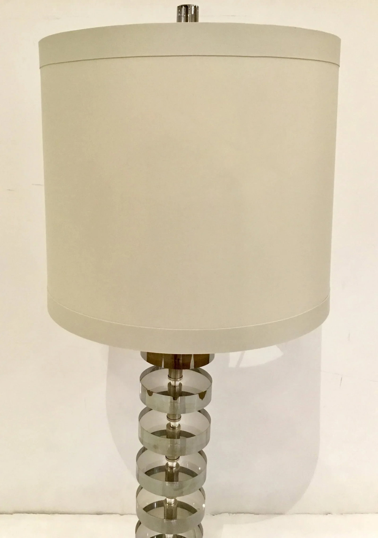 Contemporary Smoked Acrylic Disks Arteriors Foley Table Lamp - 3