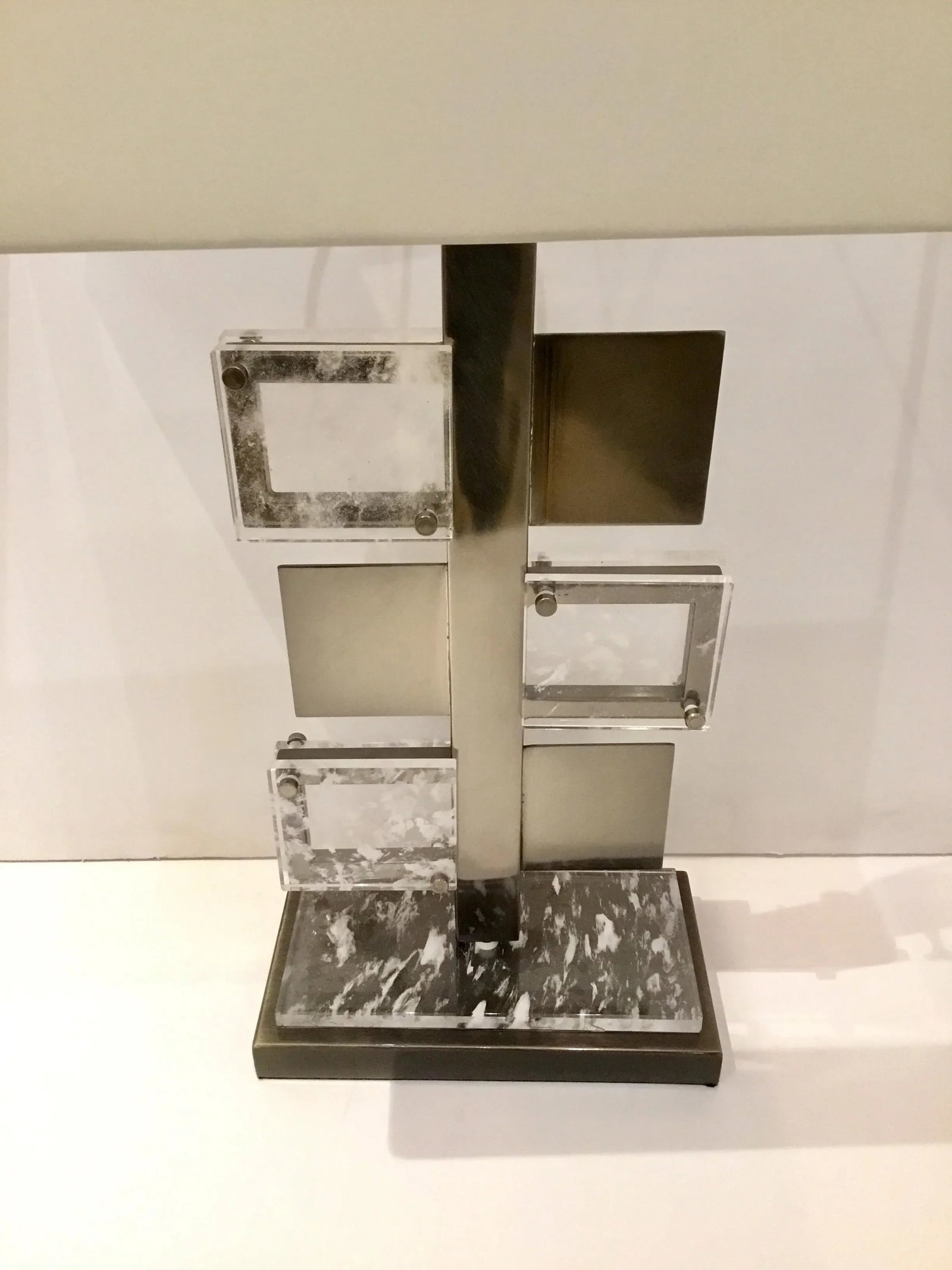 Arteriors Modern Steel and Crystal Pearlman Table Lamp - 2