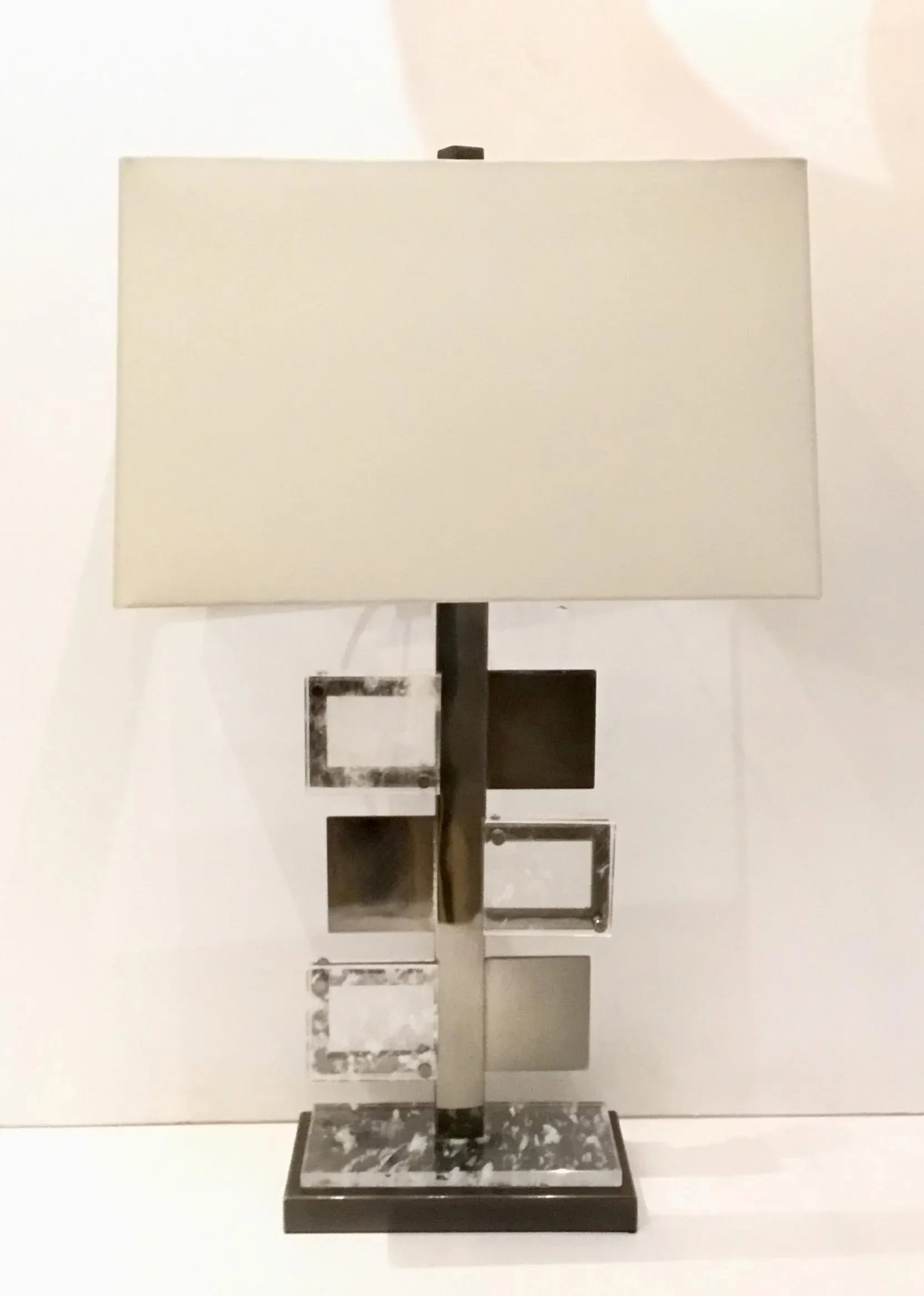 Arteriors Modern Steel and Crystal Pearlman Table Lamp - 5