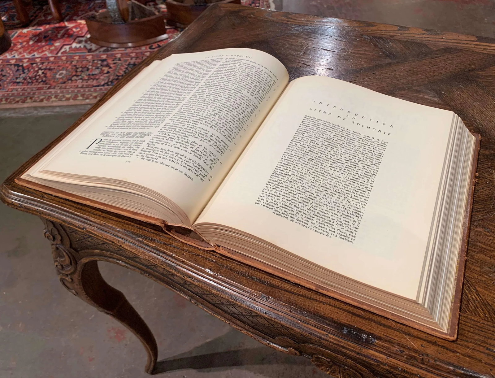Mid-Century French Two-Volume Leather Bound Bible Set, Marseille 1953 - 11