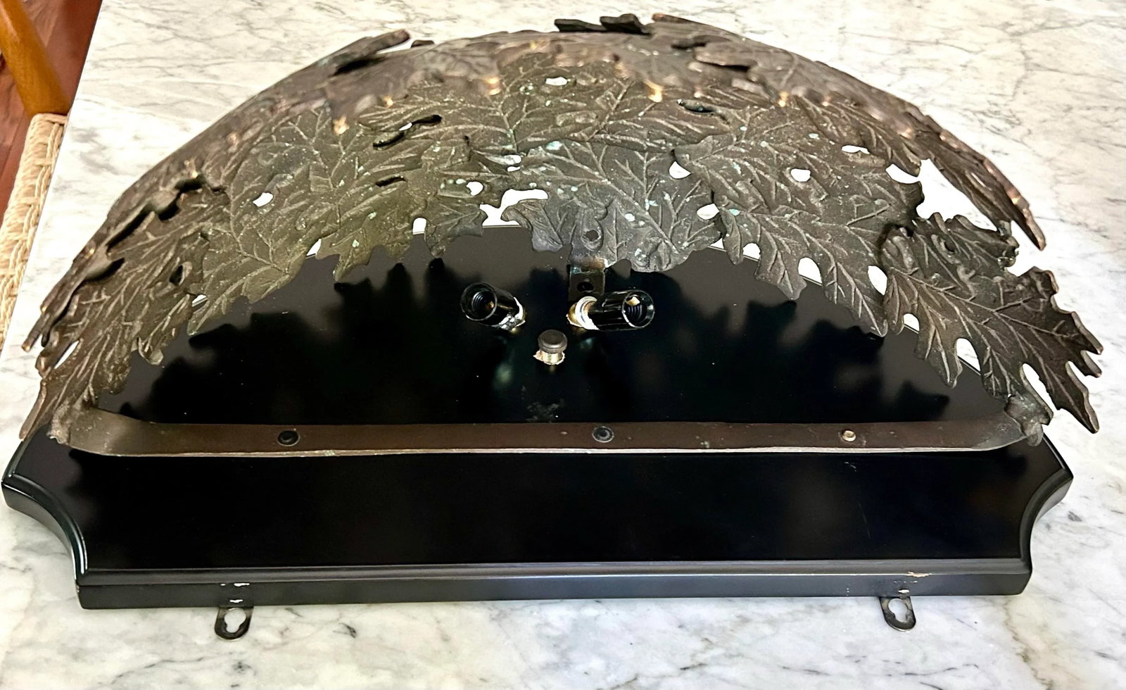 Bronze Oak Leaf Sconce - 3