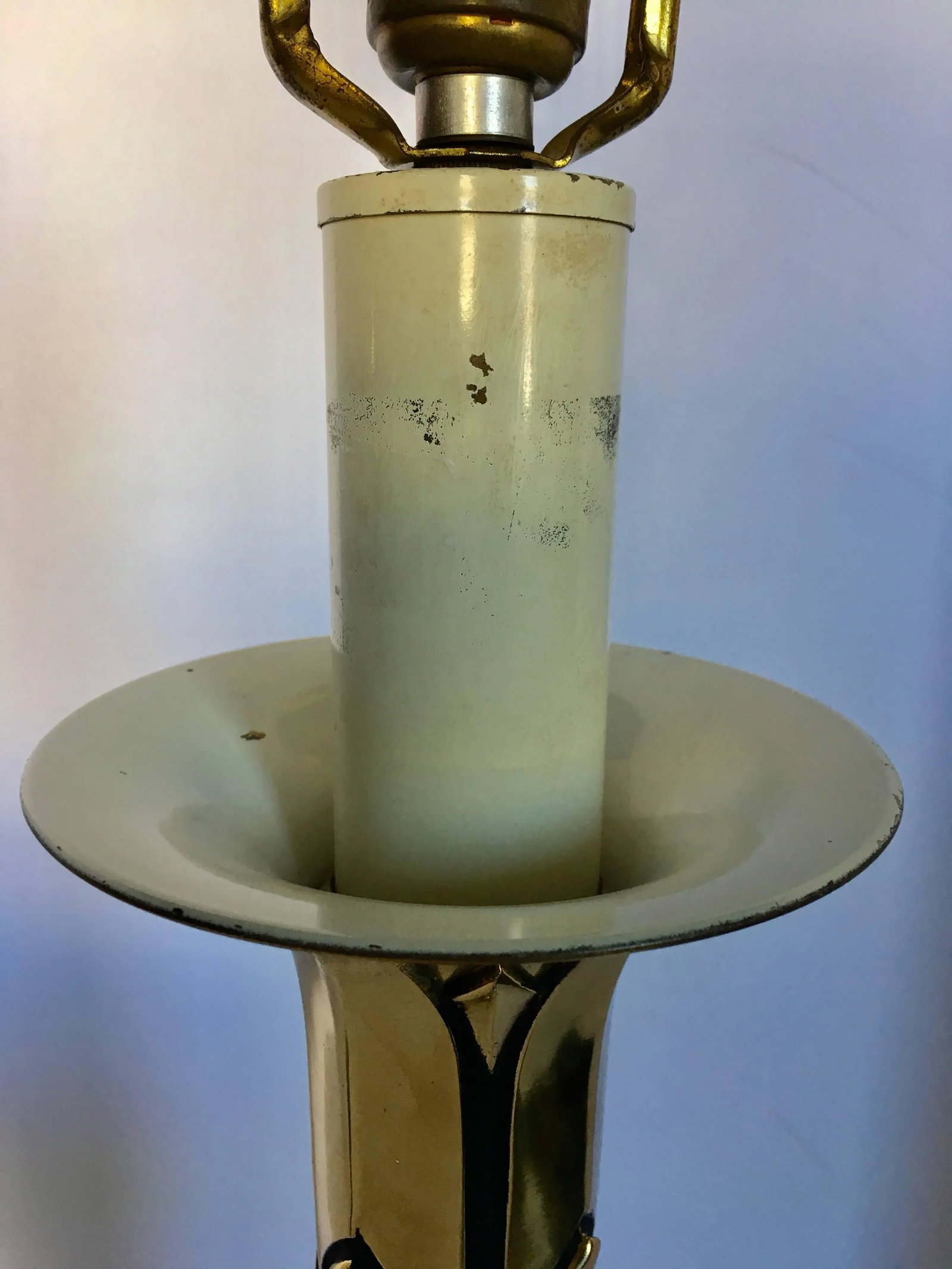Hollywood Regency Style Brass Palm Tree Table Lamp - 6