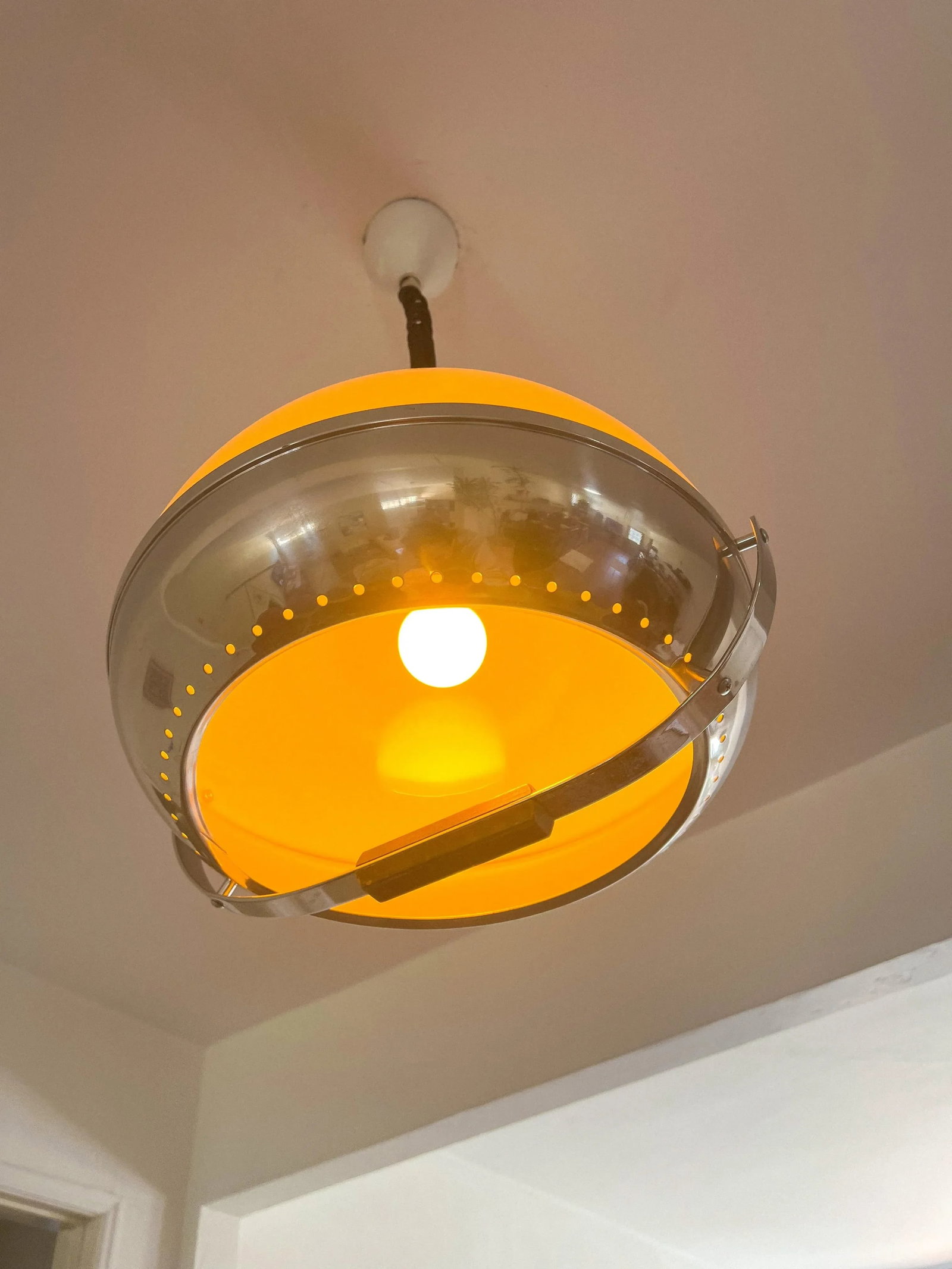 Space Age Pendant Lamp by Harvey Guzzinni Dijkstra, 1970s - 10