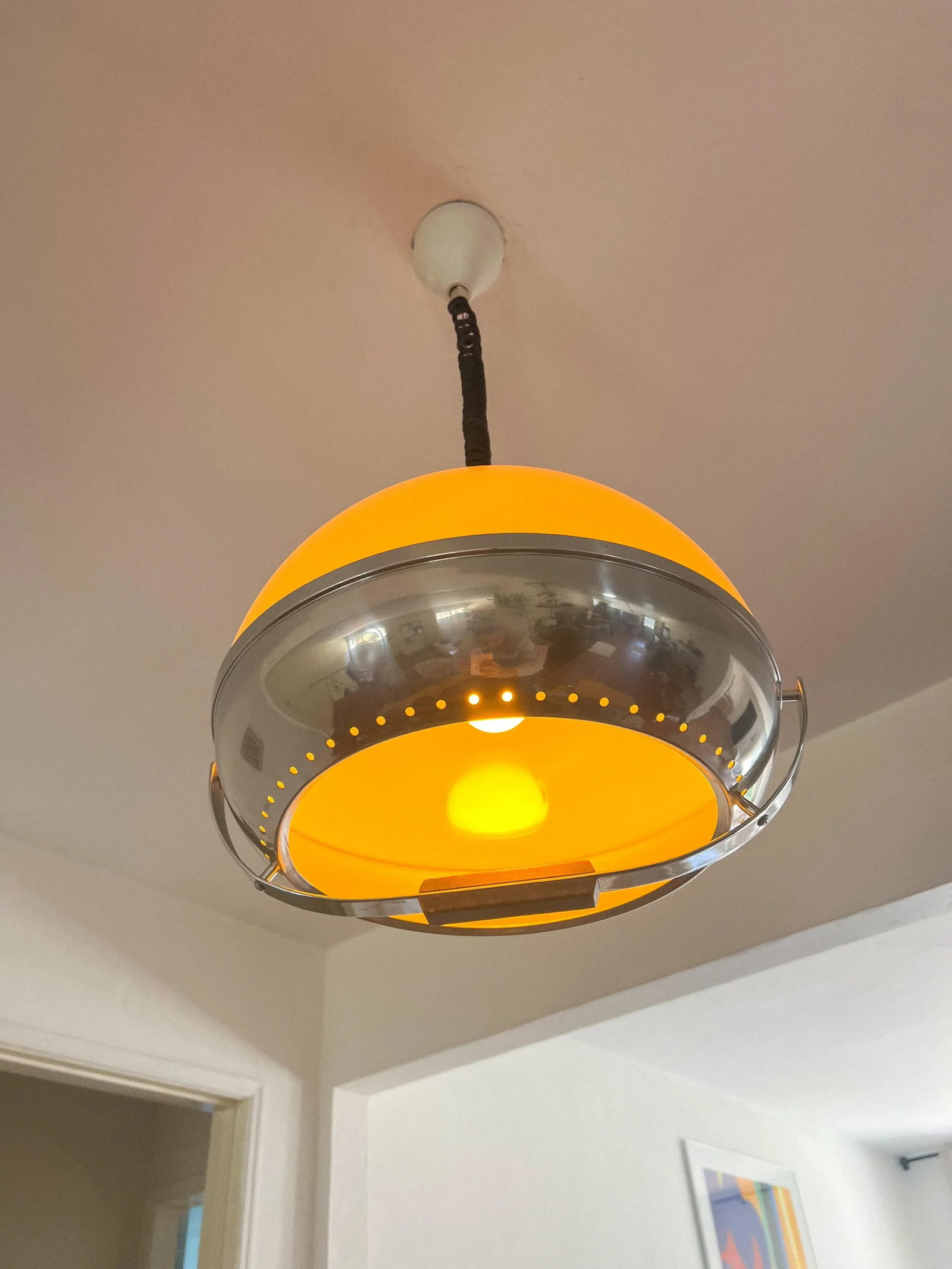 Space Age Pendant Lamp by Harvey Guzzinni Dijkstra, 1970s - 11