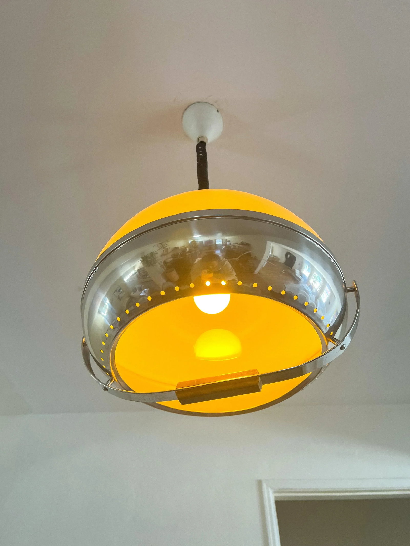 Space Age Pendant Lamp by Harvey Guzzinni Dijkstra, 1970s - 12
