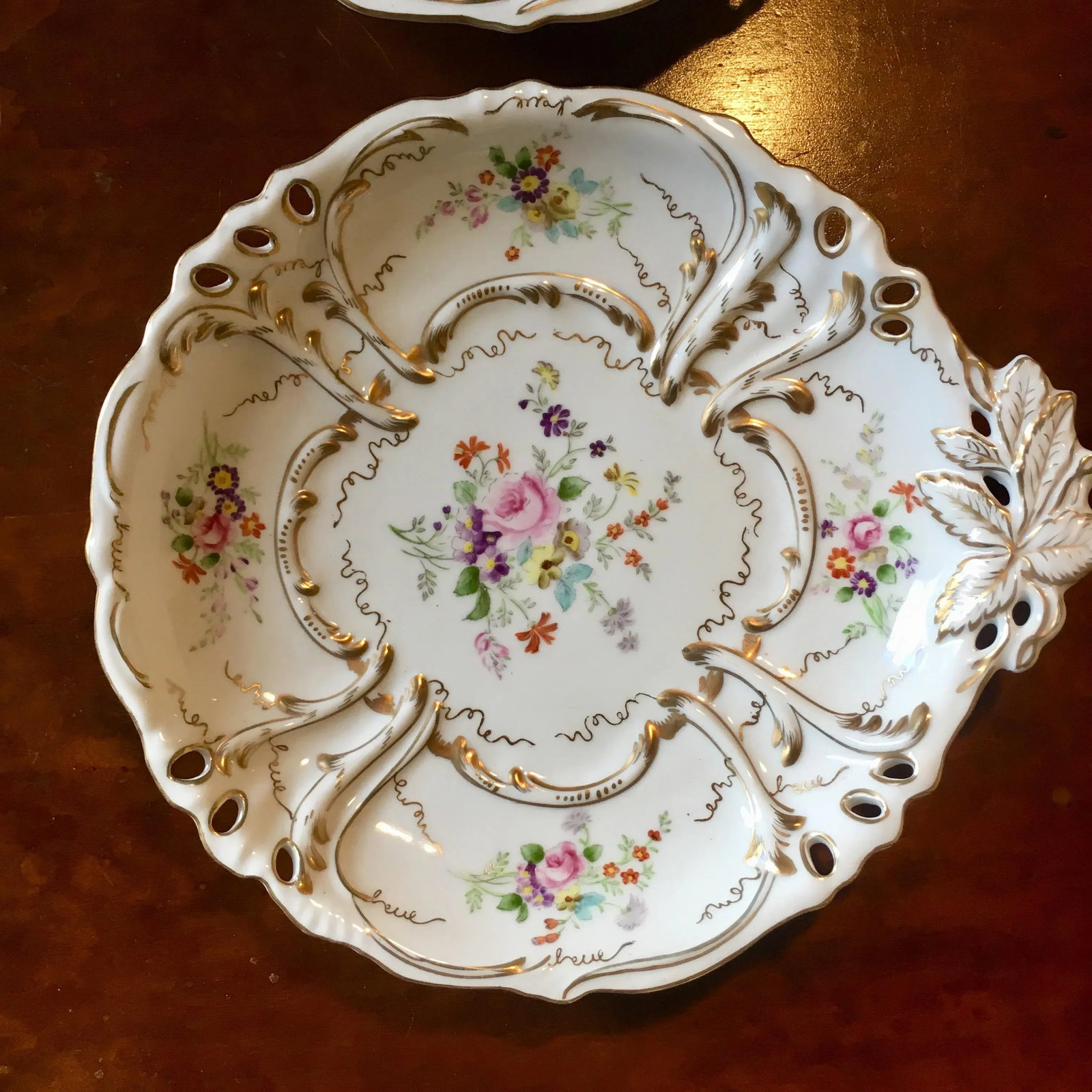 Rococo Pierced Edge Plates - Set of 2 - 3