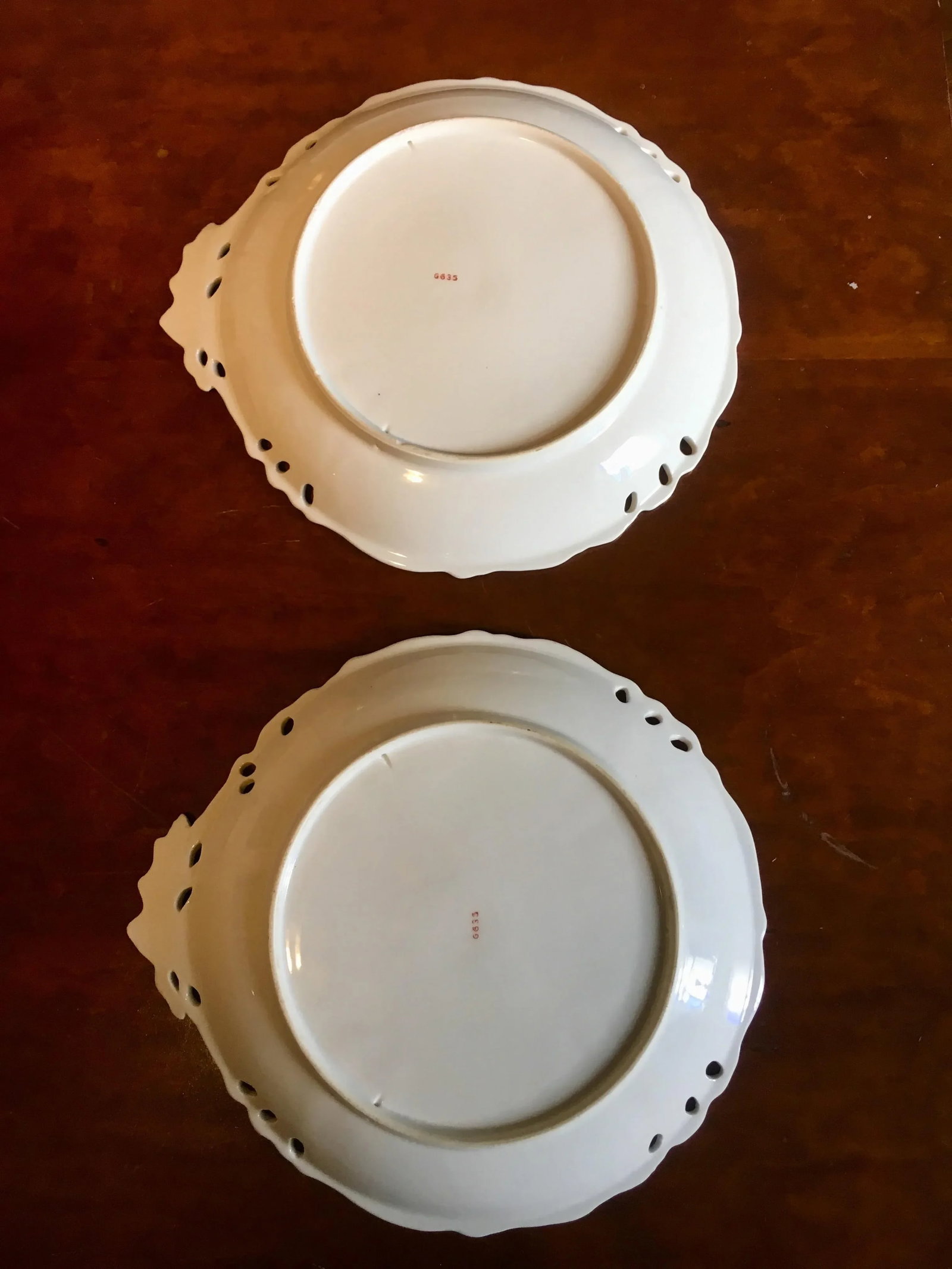 Rococo Pierced Edge Plates - Set of 2 - 5