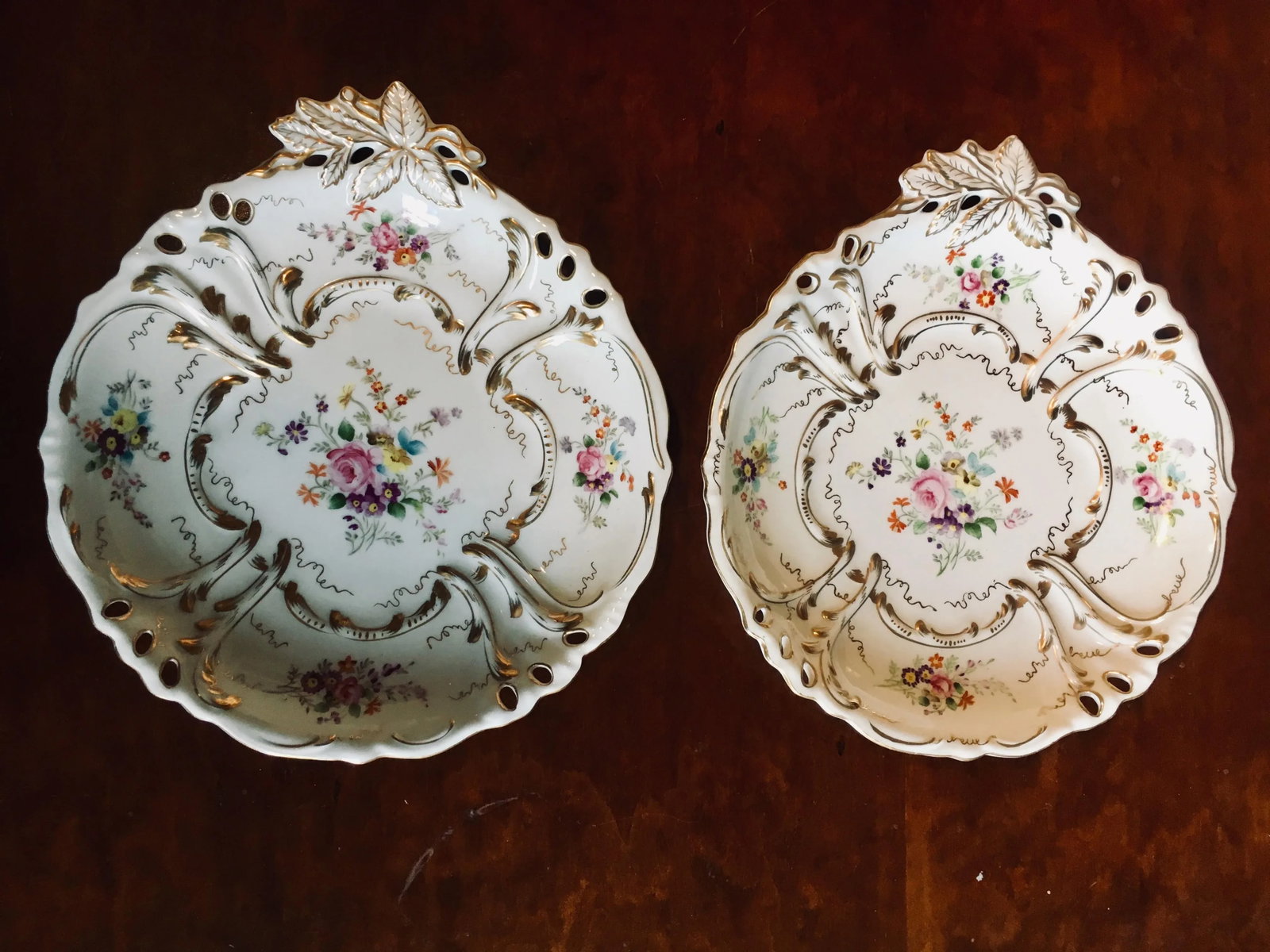 Rococo Pierced Edge Plates - Set of 2 - 9