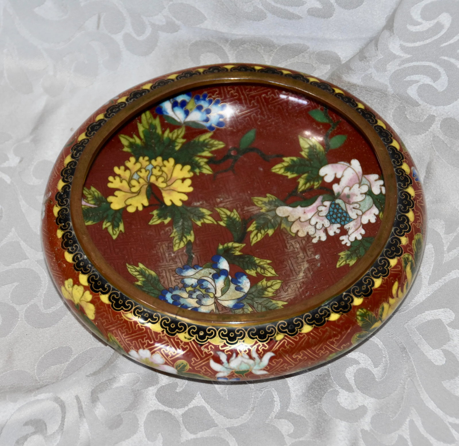 Chinese Cloisonne Round Squat Form Bowl Xuande Mark - 3