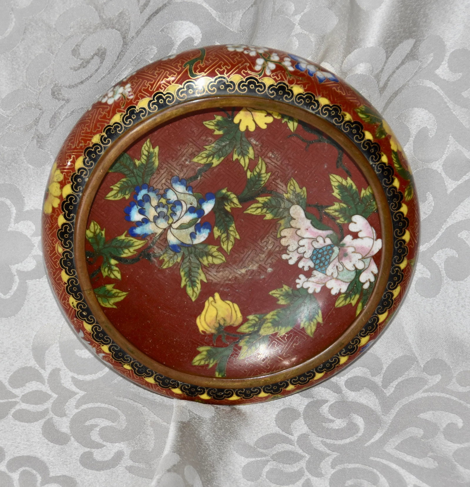 Chinese Cloisonne Round Squat Form Bowl Xuande Mark - 5