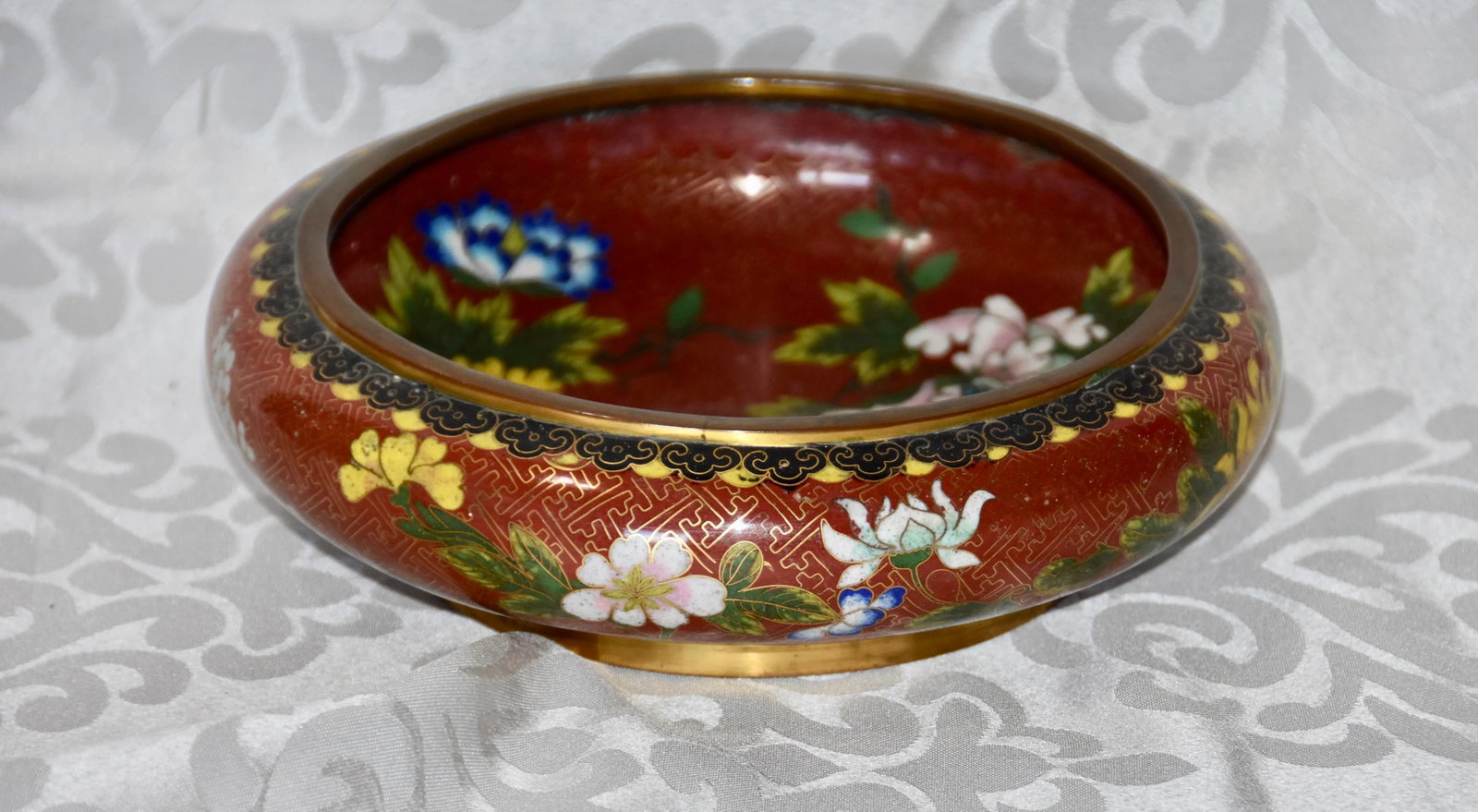 Chinese Cloisonne Round Squat Form Bowl Xuande Mark - 8