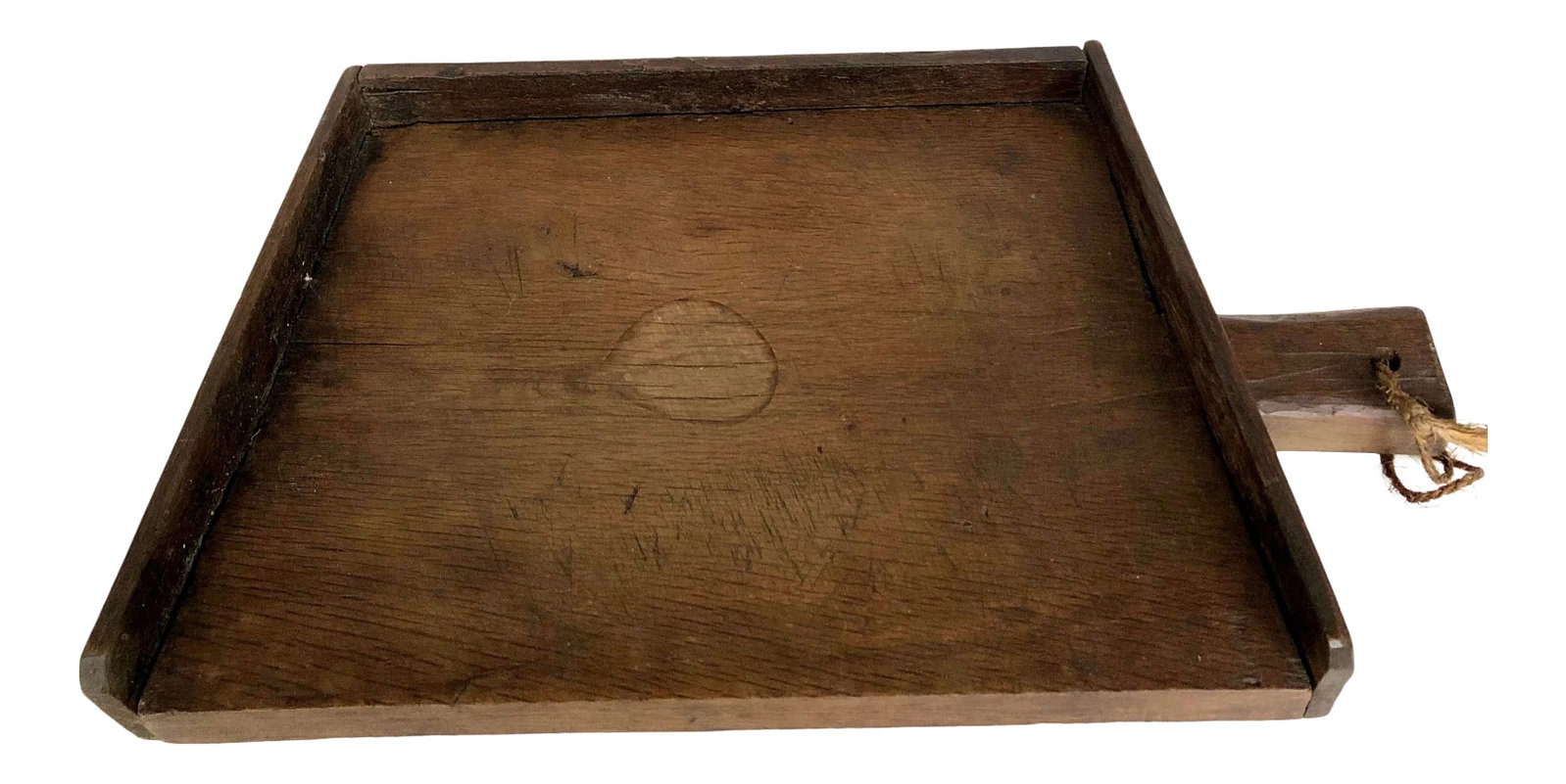 Antique Wood Noodle Board: 100-year-old American Country noodle board with original patina. Very thick and sturdy even after many years of wear and use. Display on countertop, or hang on the wall. A must for the American