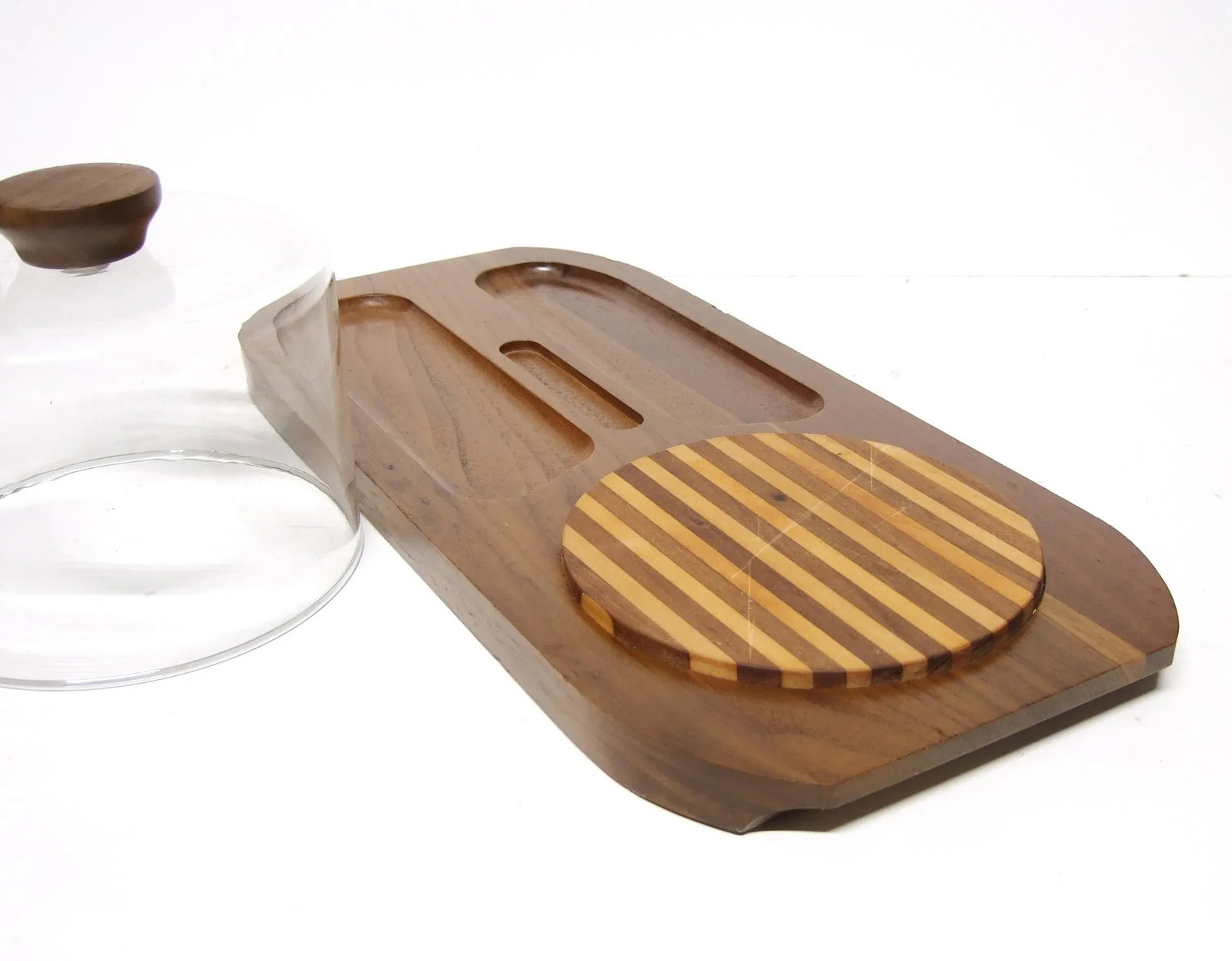 Vintage Mid Century Modern Kustom Kraft Serving Cutting Board - 3