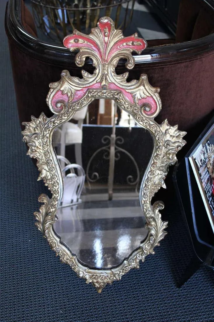 Rococo Style Gilt, Shaped Frame Mirror - 2