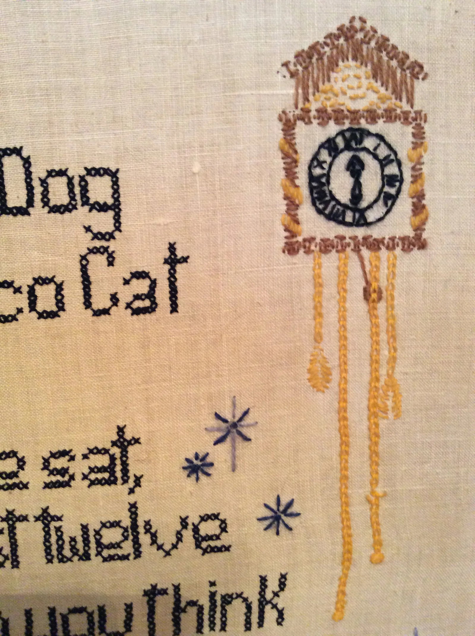 Mid Century Nursery Rhyme Cross Stitch - 10