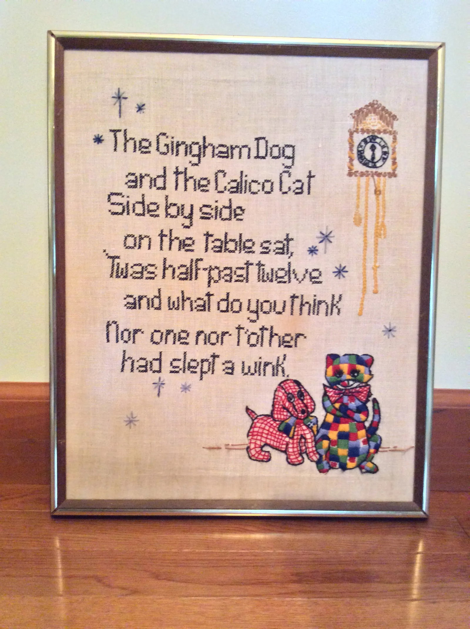 Mid Century Nursery Rhyme Cross Stitch - 13