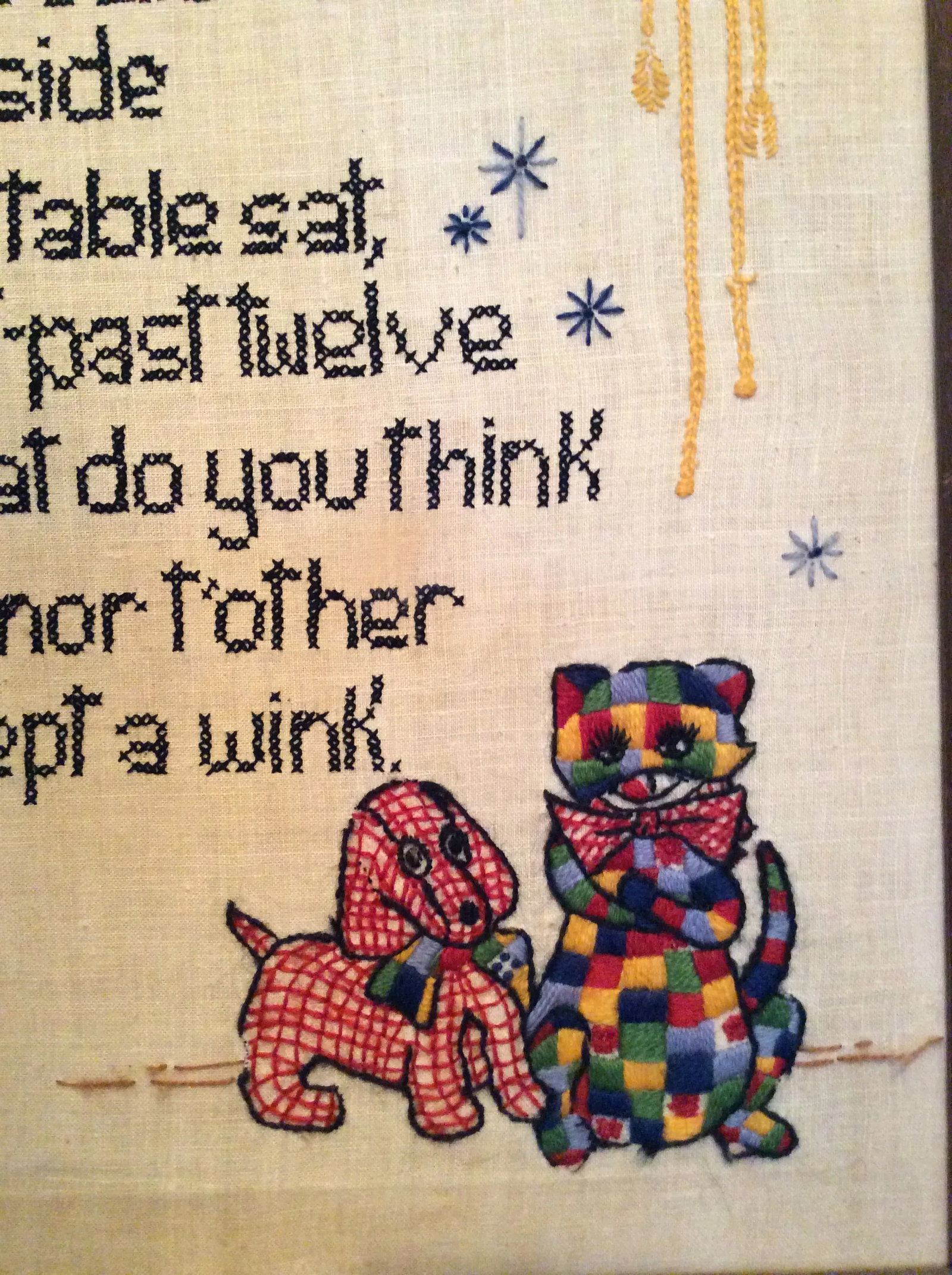 Mid Century Nursery Rhyme Cross Stitch - 3