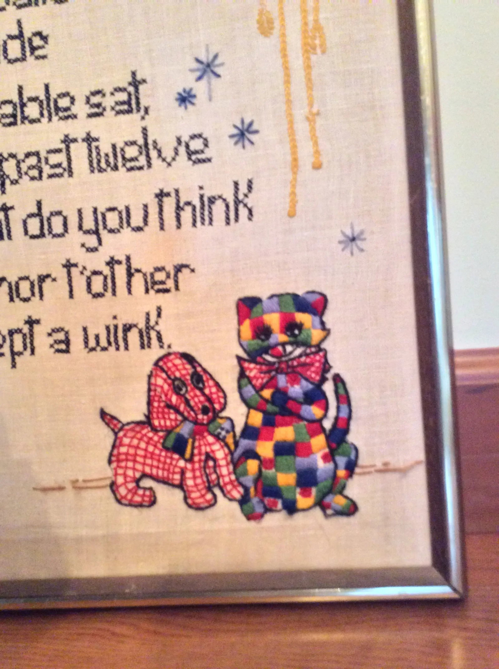 Mid Century Nursery Rhyme Cross Stitch - 4