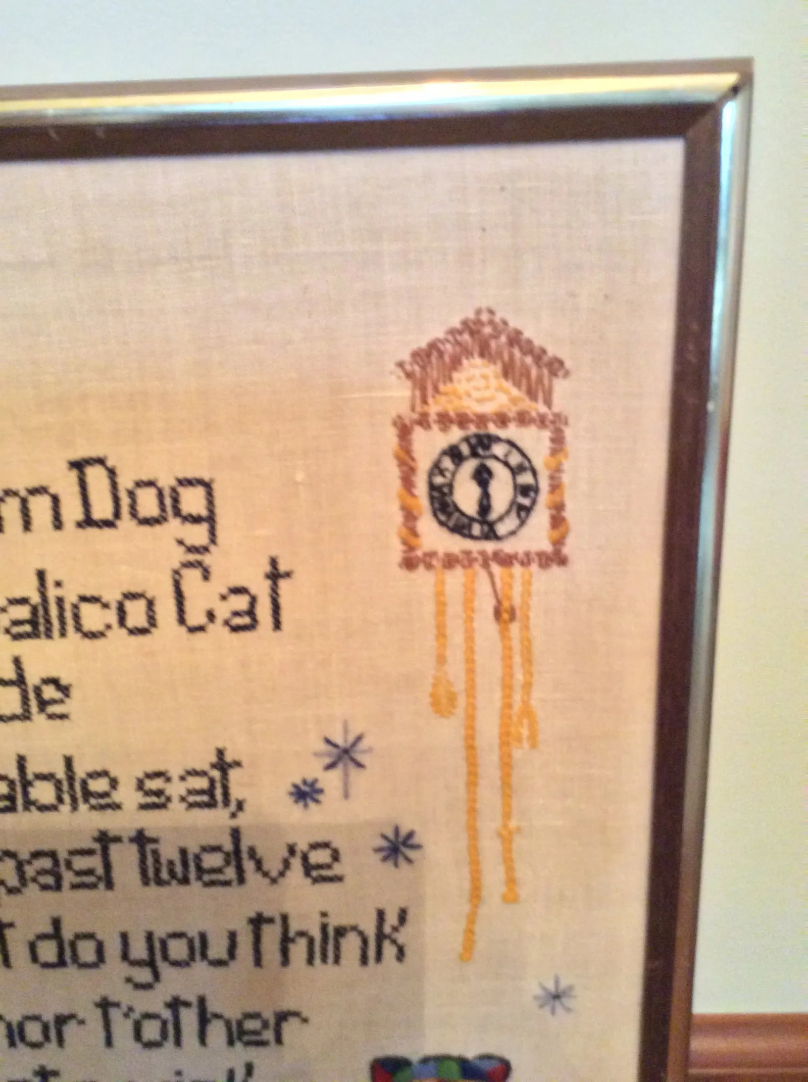 Mid Century Nursery Rhyme Cross Stitch - 5