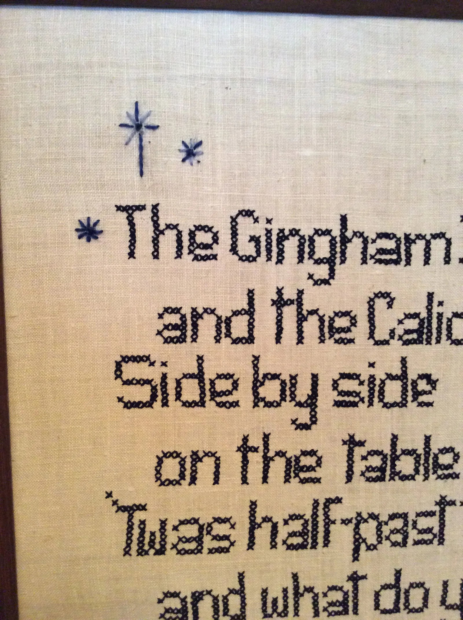 Mid Century Nursery Rhyme Cross Stitch - 6