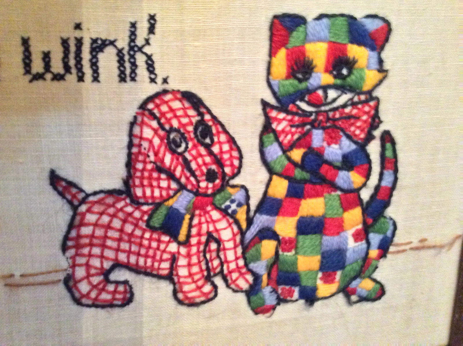 Mid Century Nursery Rhyme Cross Stitch - 9