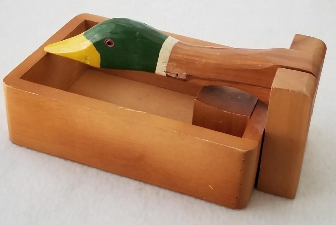 Vintage Wooden Mallard Duck Nutcracker - 2