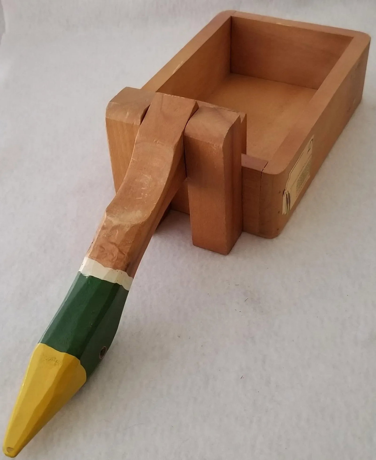 Vintage Wooden Mallard Duck Nutcracker - 4