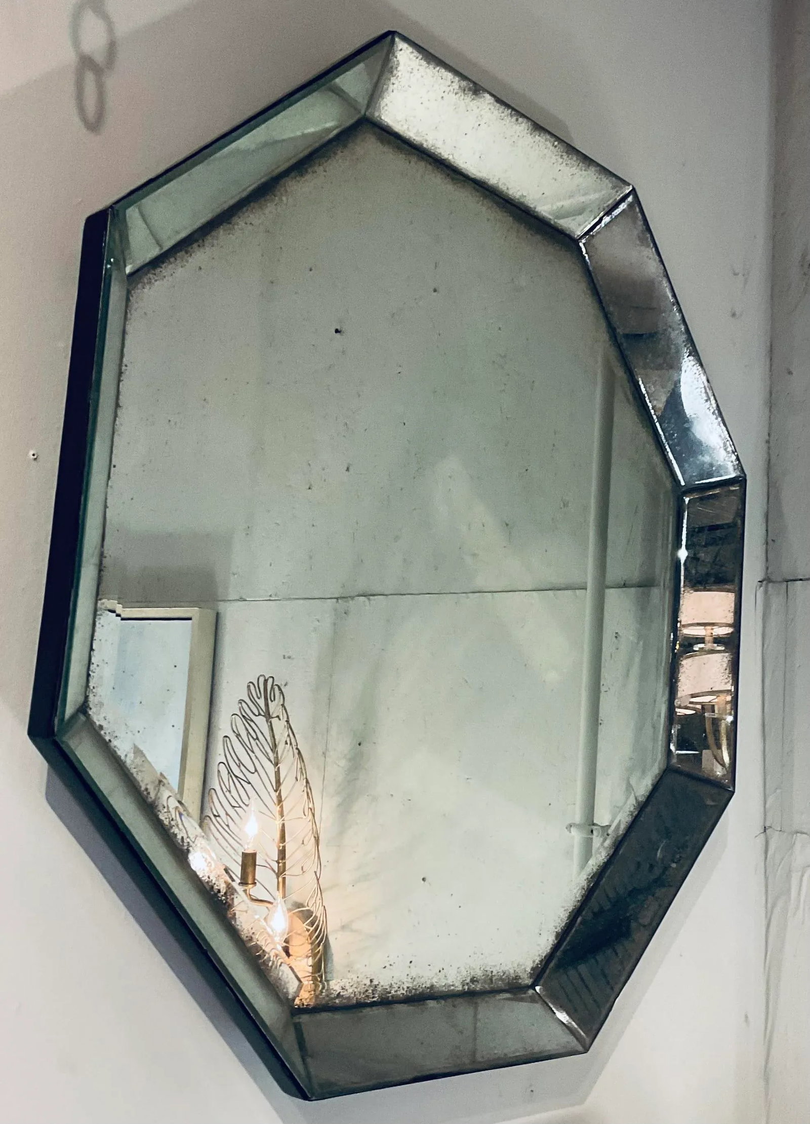 Bungalow 5 Modern Antique Venetian Style Octagonal Octet Wall Mirror - 4