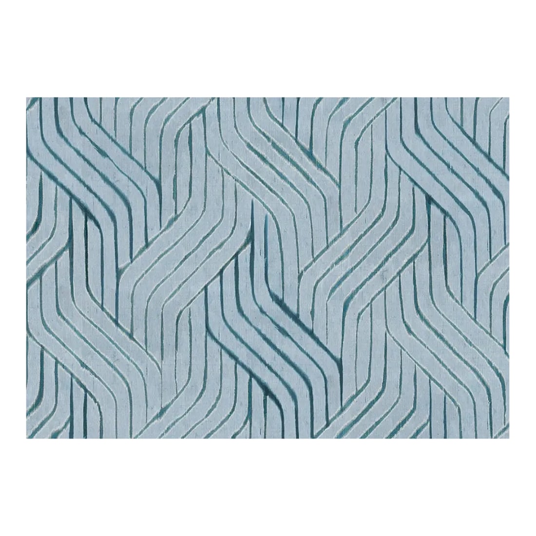 Carleton v Samarkand in Sky Linen Fabric- 4 Yards: Carleton v Samarkand Linen Fabric- 4 Yards Width: 58" Repeat: 38" Content: 100% LINEN Country: AUSTRIA Photos are taken in varying lighting situations. Sky colorway. Pretty soft blue. Condition: