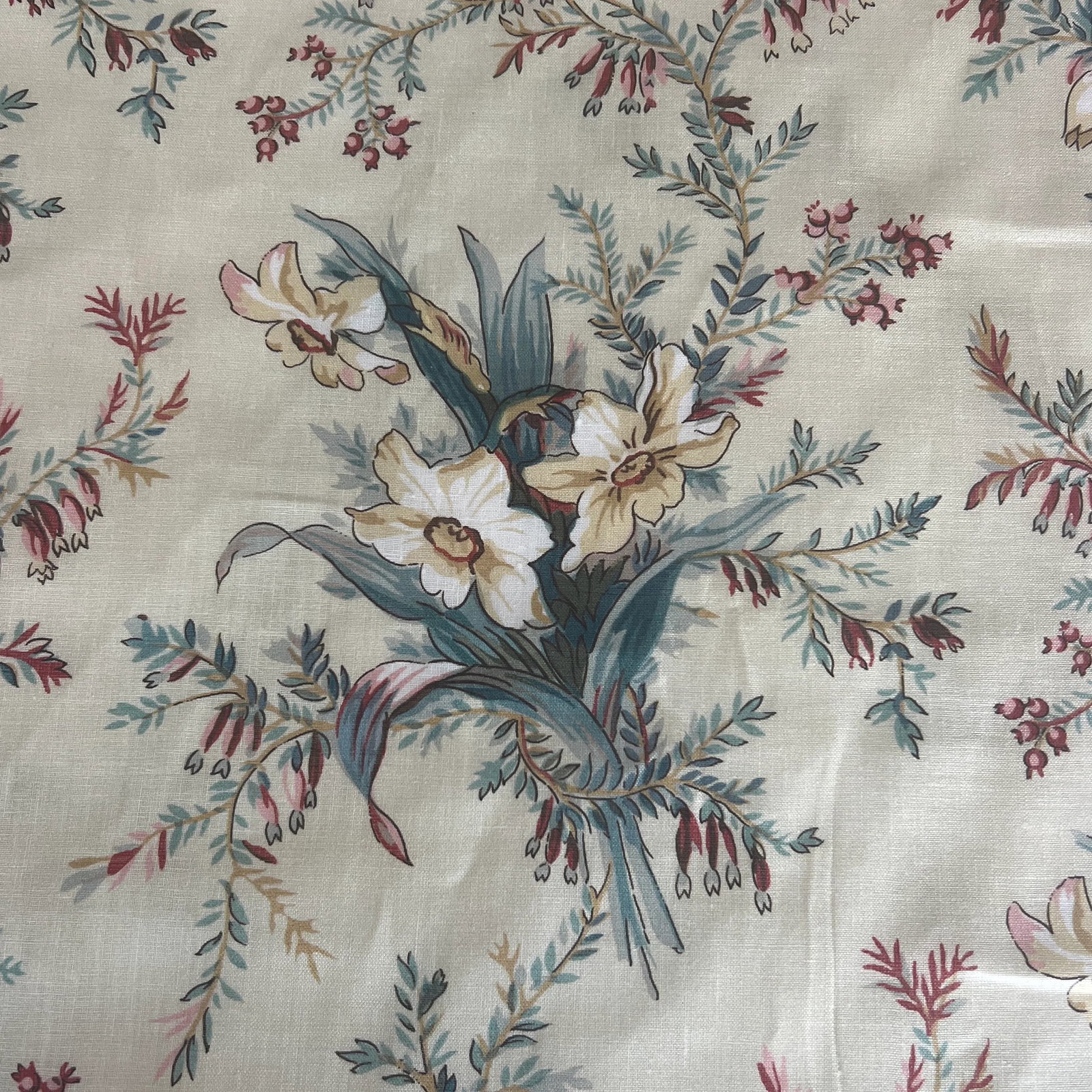 Jean Munro Bowness Lightweight Linen Fabric- 3 1/4 Yards - 2