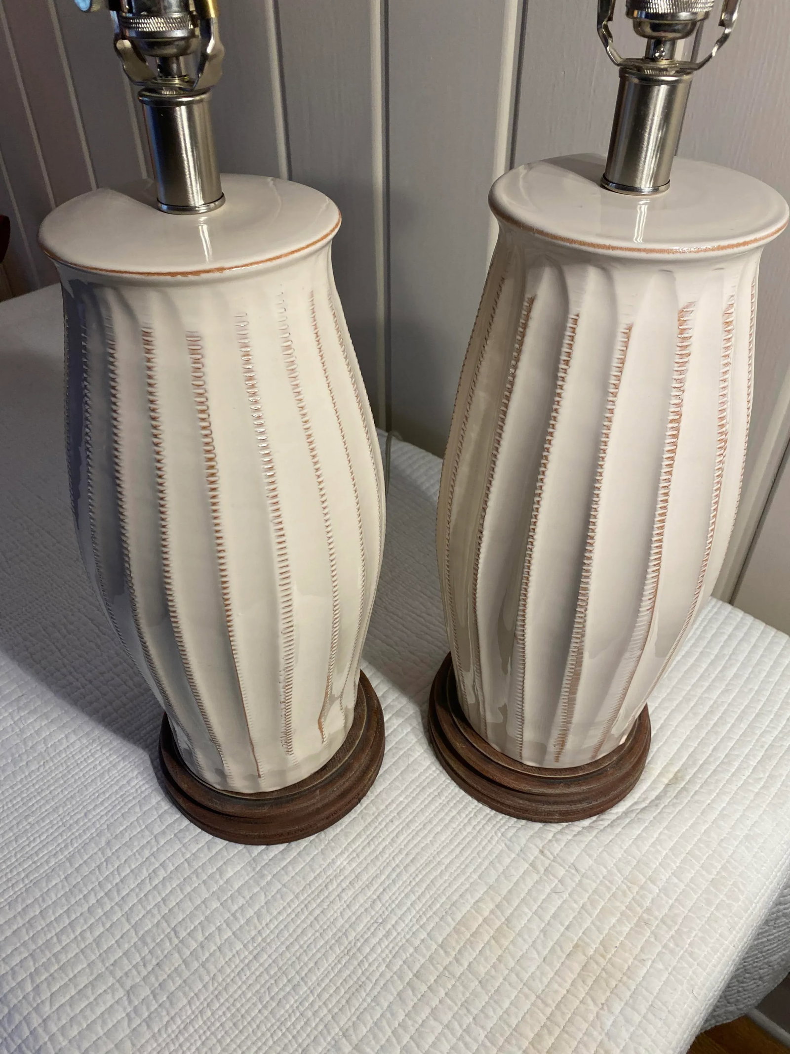 Vietri Italian Ceramic Table Lamps - a Pair - 10