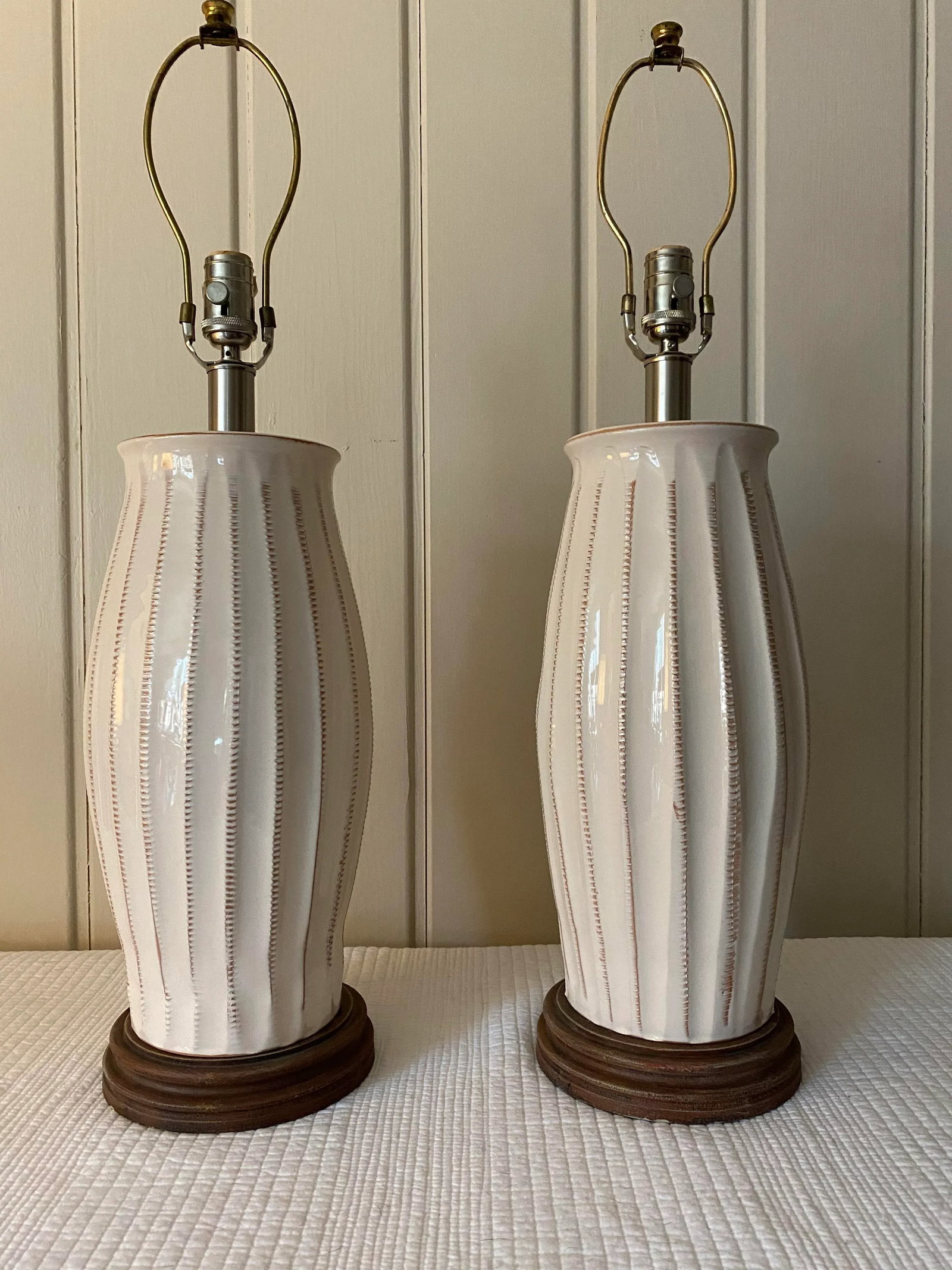 Vietri Italian Ceramic Table Lamps - a Pair - 12