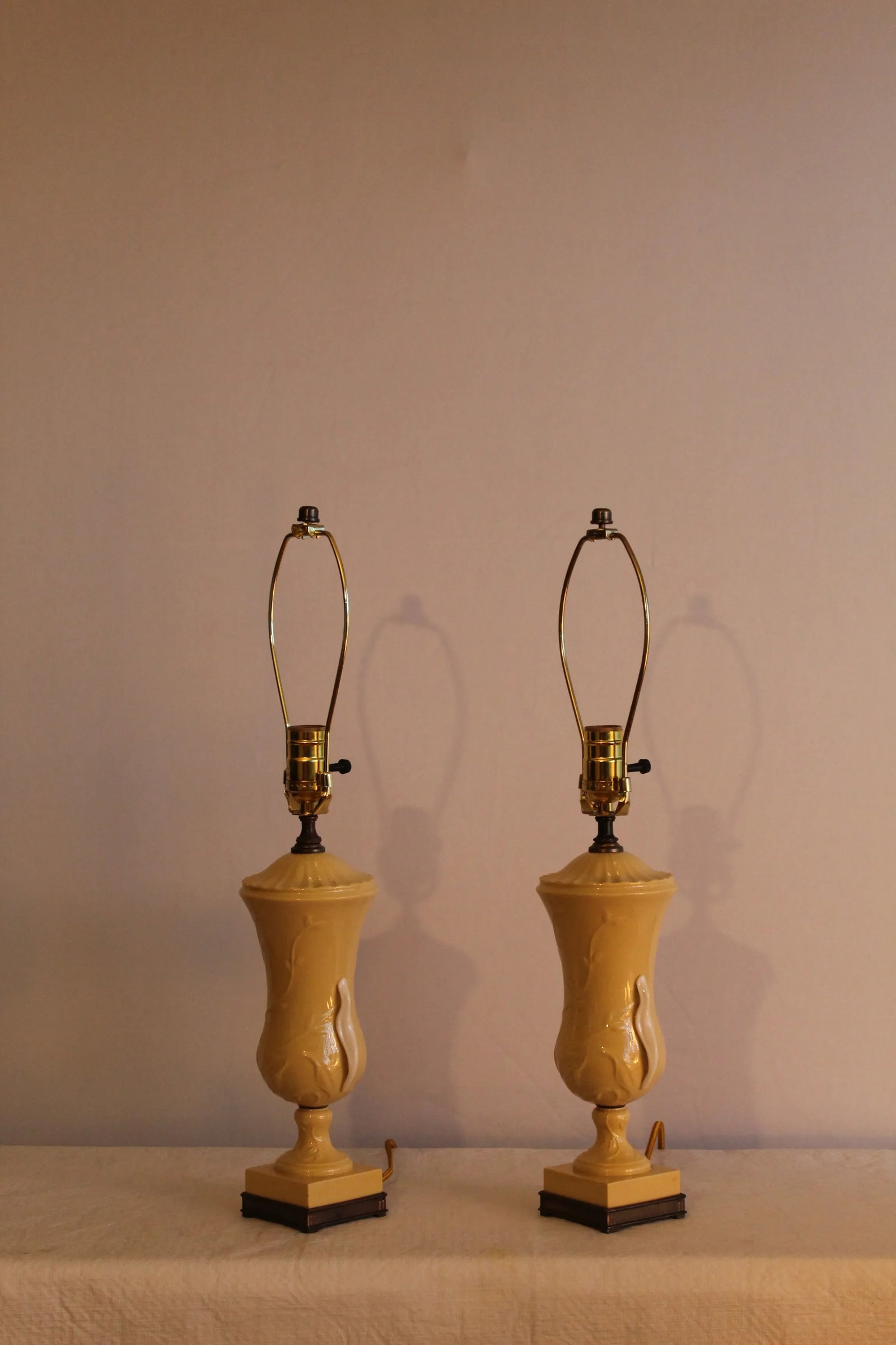 1930s Lenox China Lamps - a Pair - 10