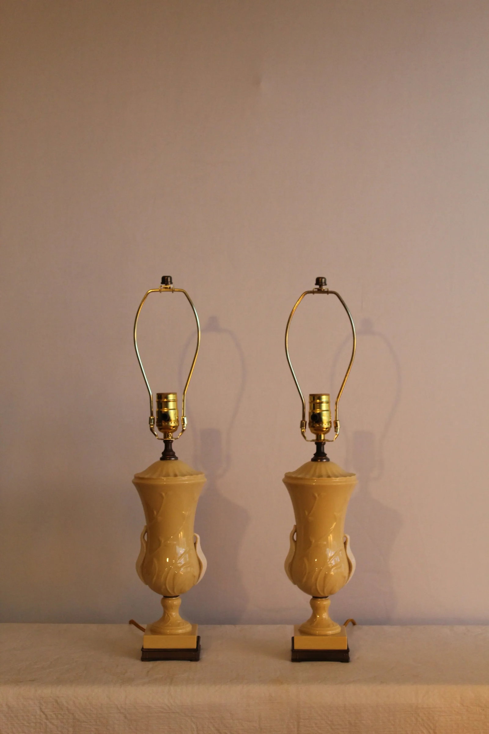 1930s Lenox China Lamps - a Pair - 11