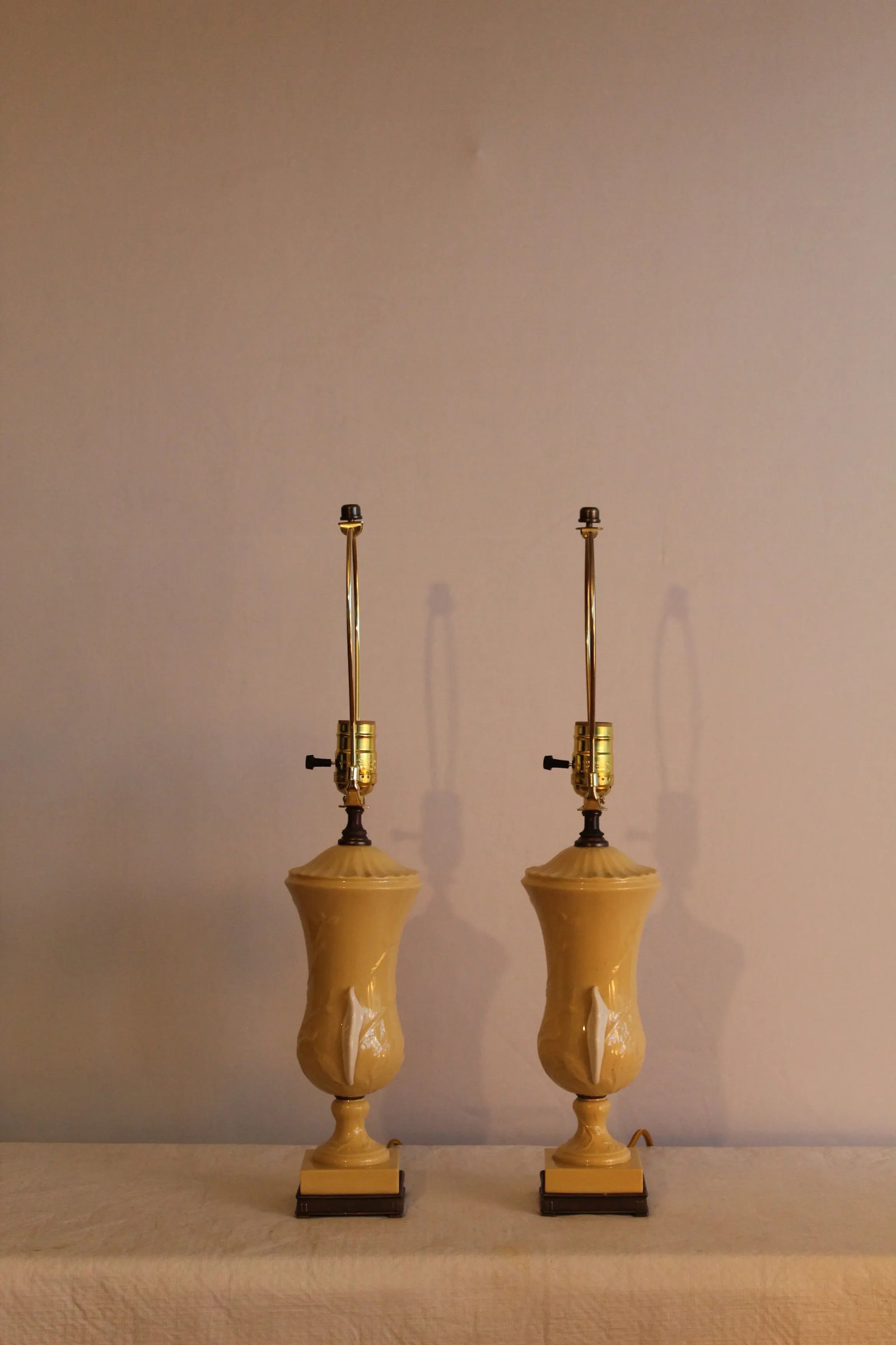 1930s Lenox China Lamps - a Pair - 3