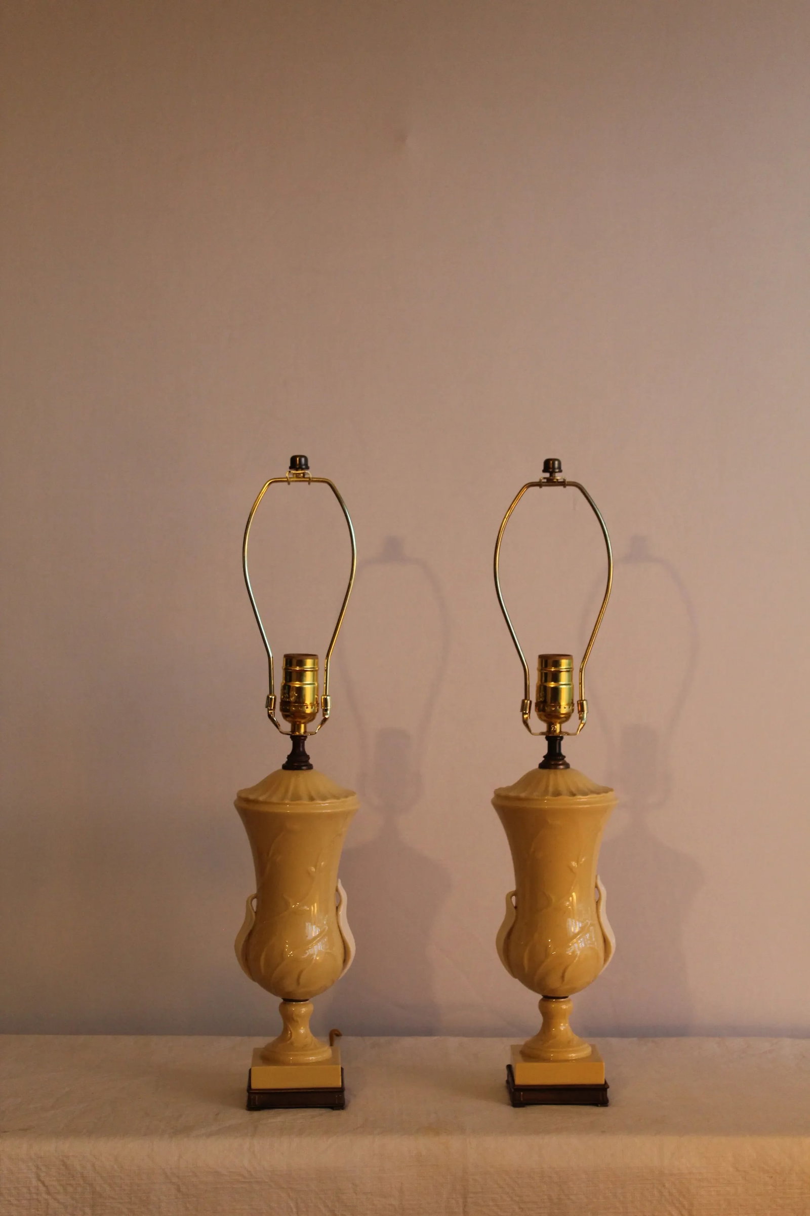 1930s Lenox China Lamps - a Pair - 5