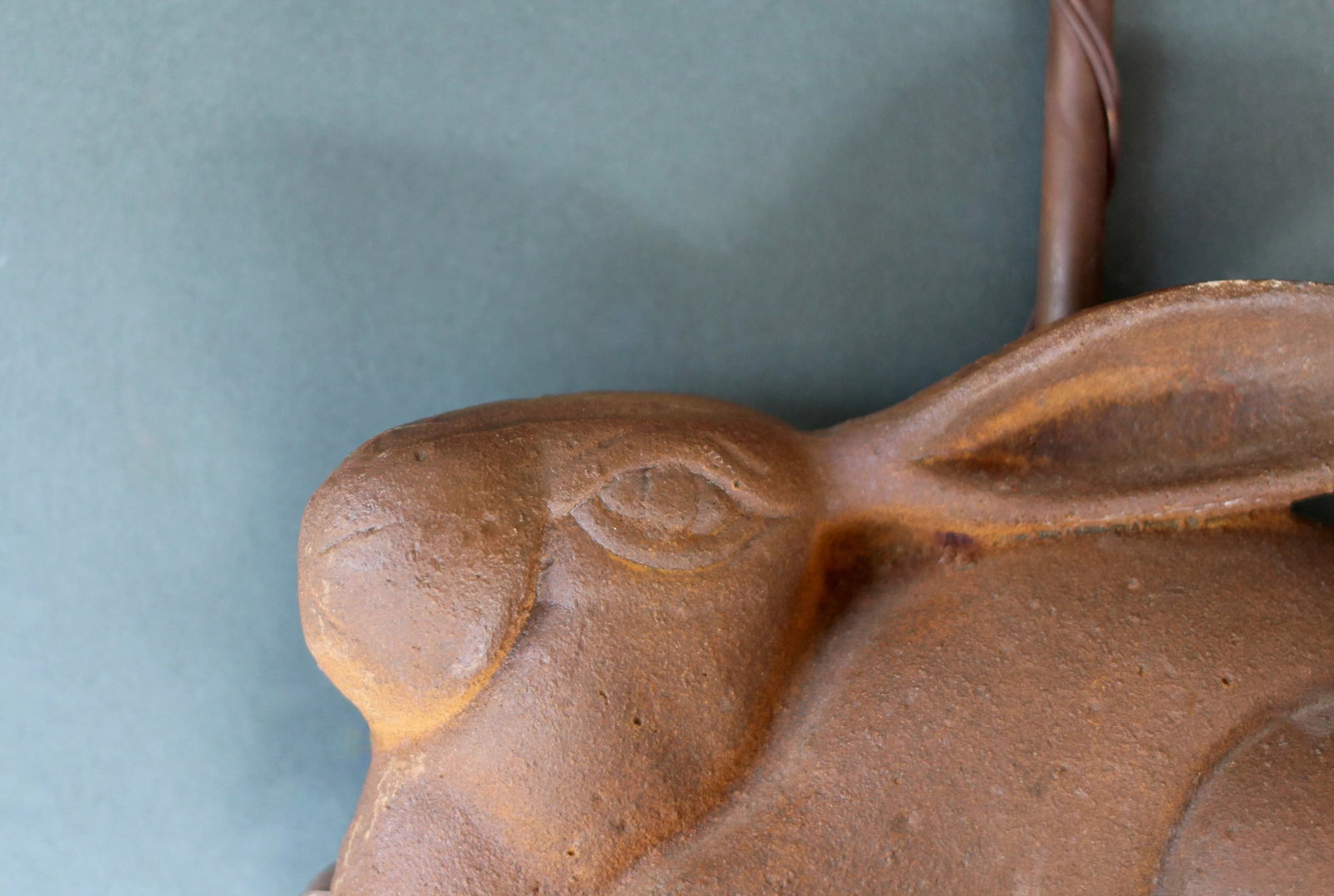 Pair of 1960s Cast Iron Rabbit Electric Candle Sconces - 6