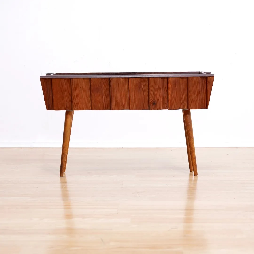 Mid Century Wooden Plant Stand - 2
