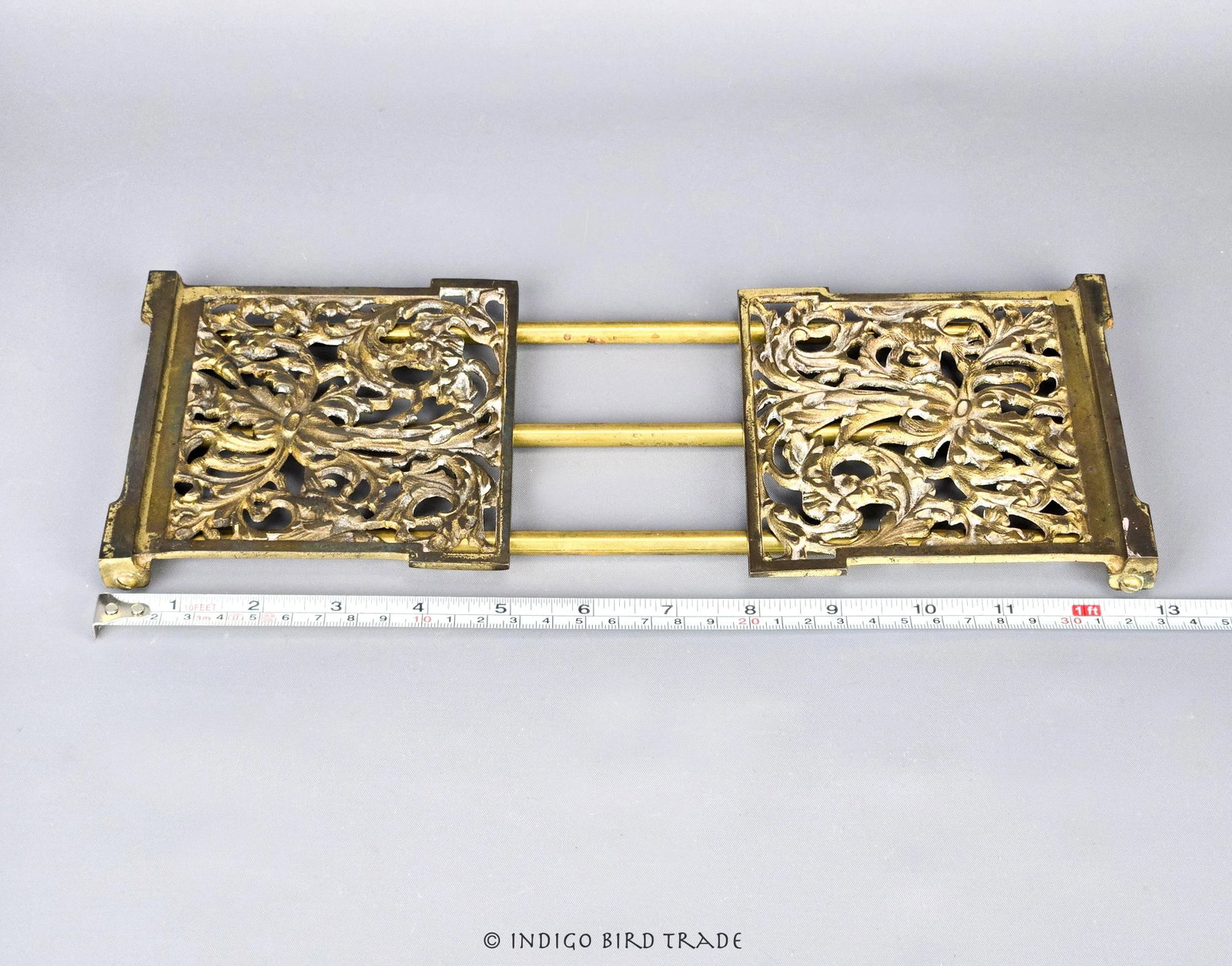 Victorian Antique Bronze Adjustable Folding Desktop Book Holder - 7