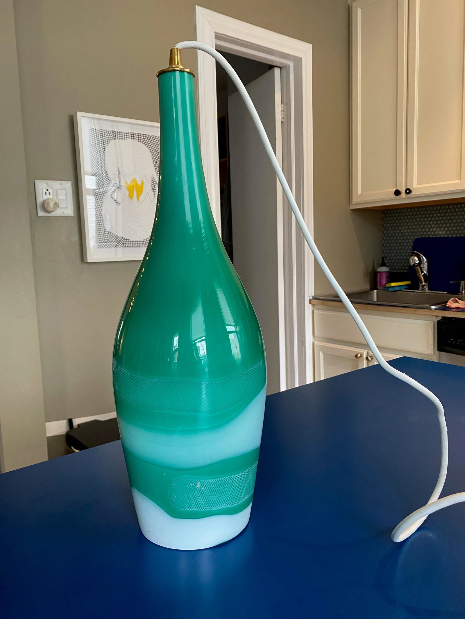 1950s Murano Glass Pendant - 8