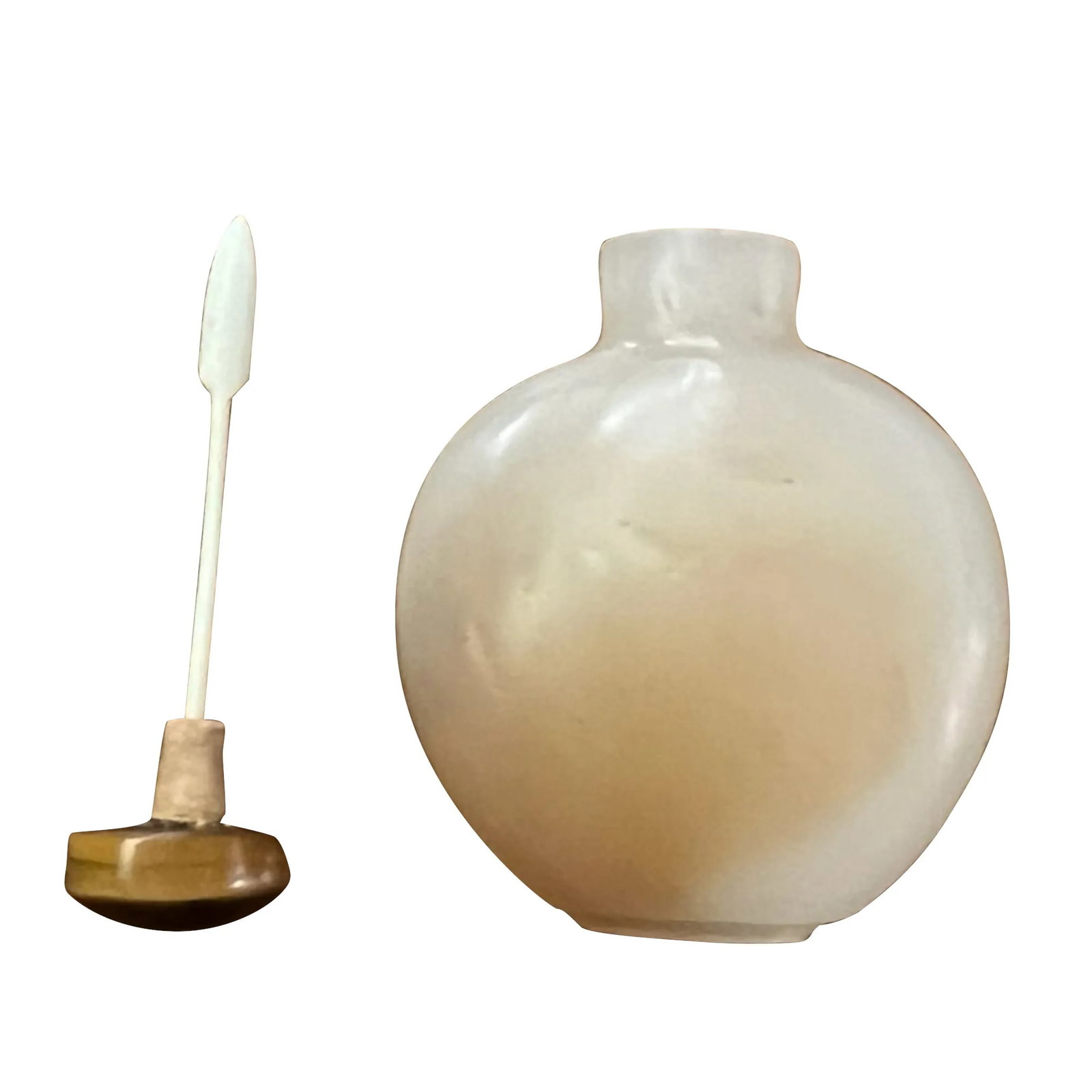 Late 19th Century Chinese Agate Snuff Bottle - 8