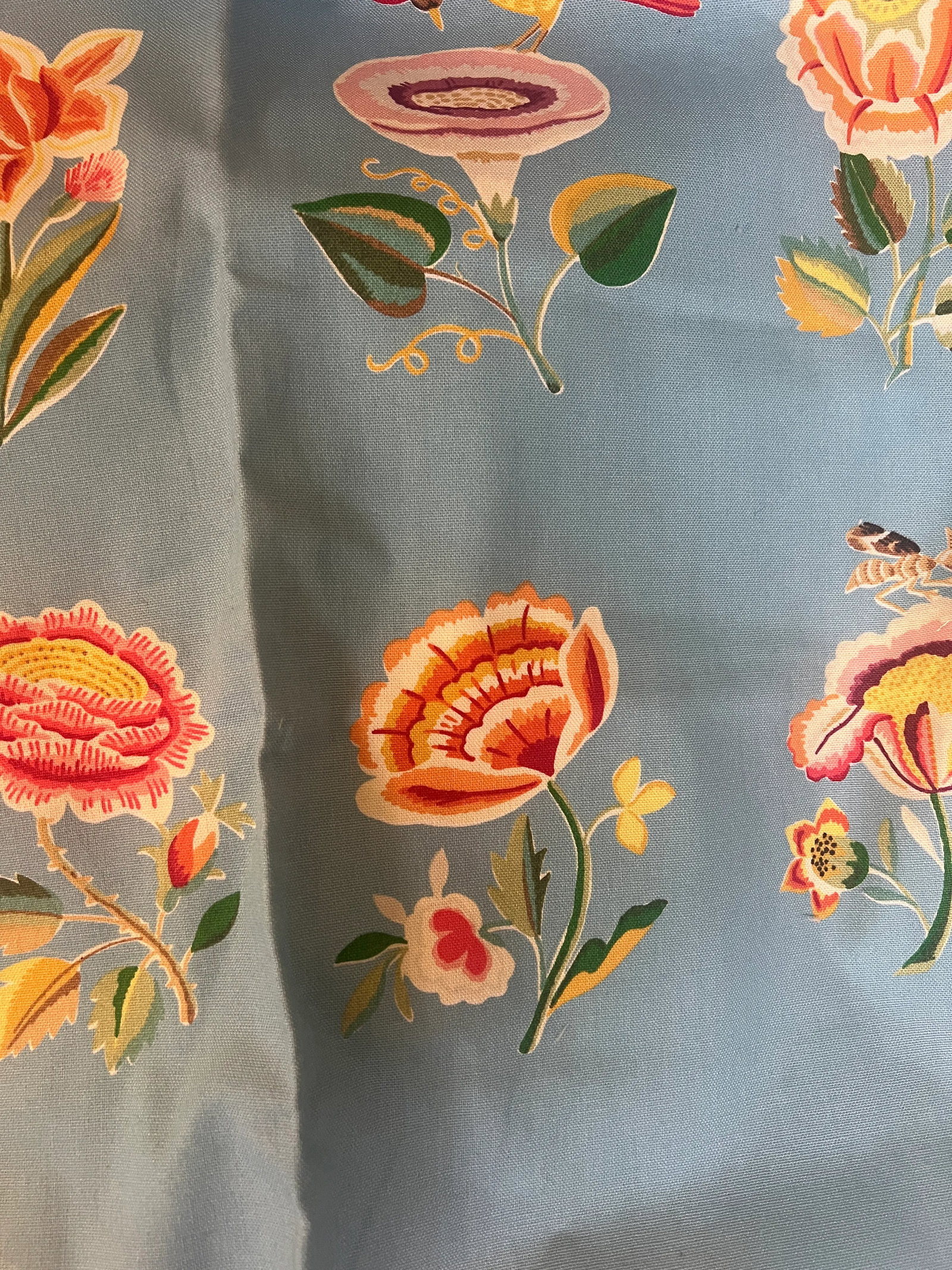 Brunschwig's and Fils Mexican Folk Art Print Fabric- 1 Yard - 3