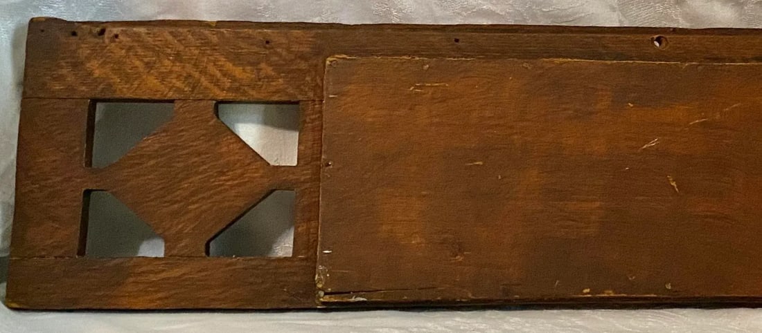 Small 19th Century Tiger Oak Beveled Entry Way Mirror - 5
