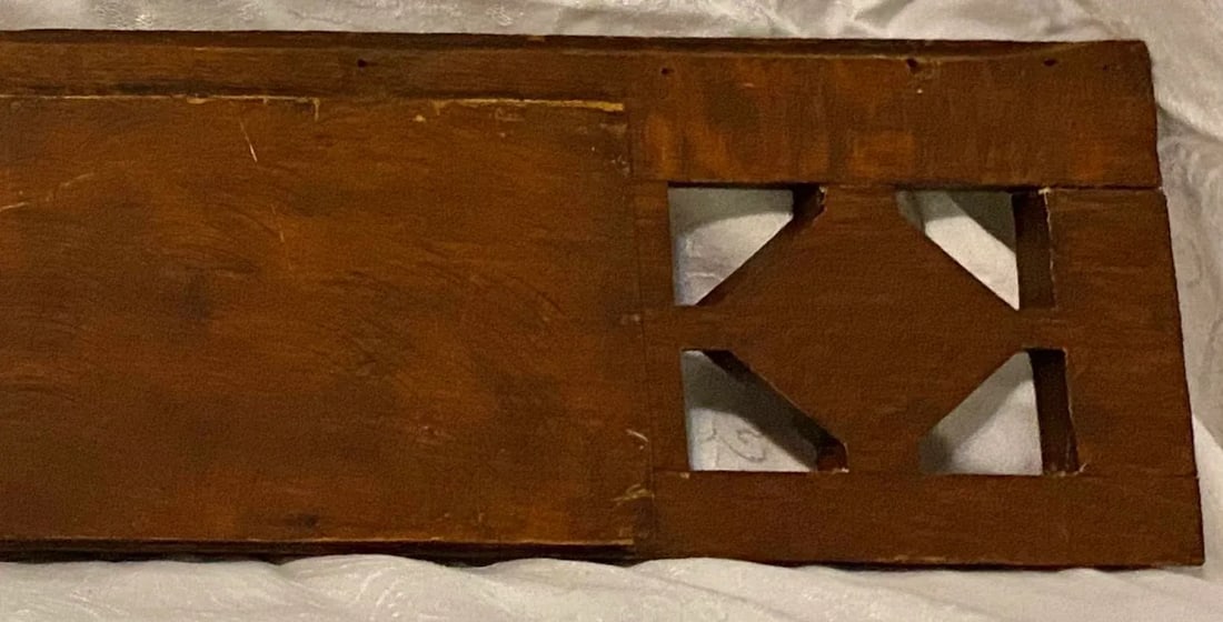 Small 19th Century Tiger Oak Beveled Entry Way Mirror - 6