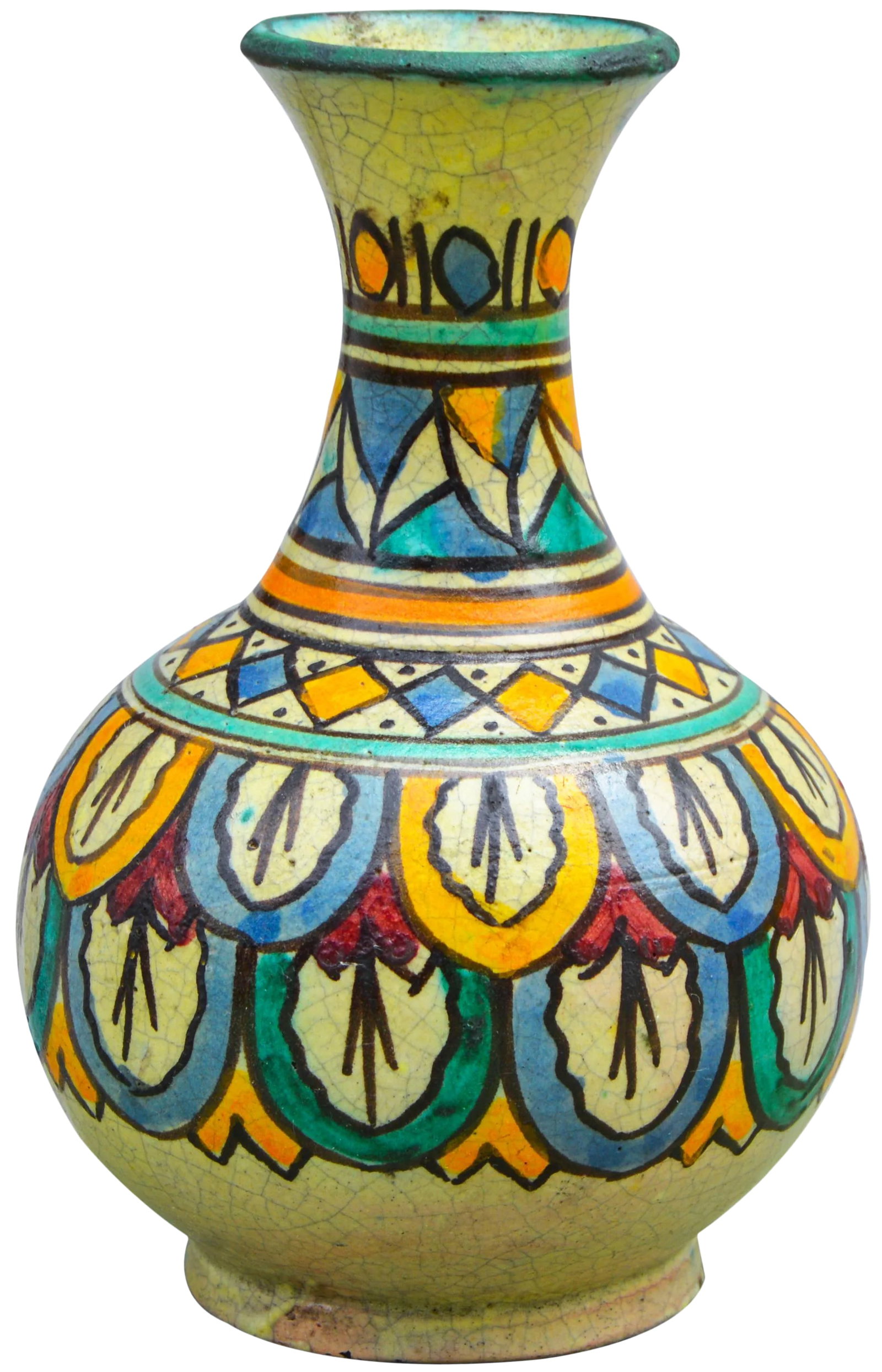 Antique Moroccan Ceramic Vase (1 of 8)