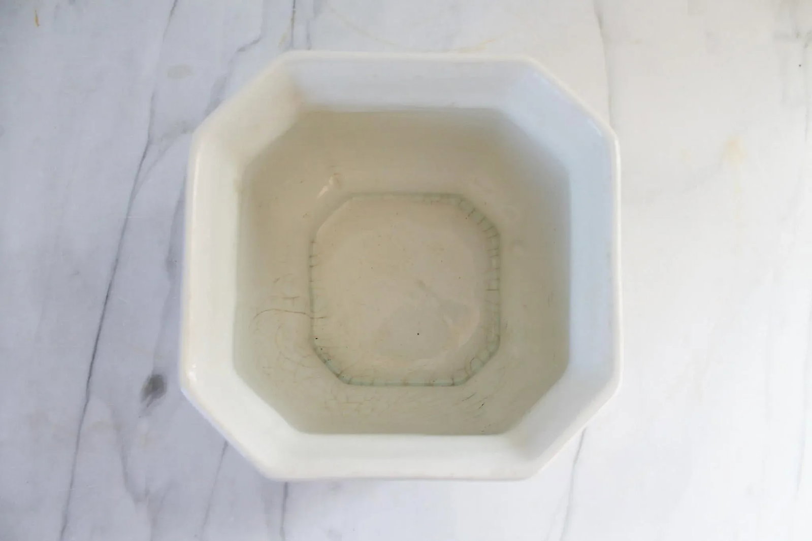 Vintage Hand Painted Blue & White Nautical Themed Ceramic Planter - 7